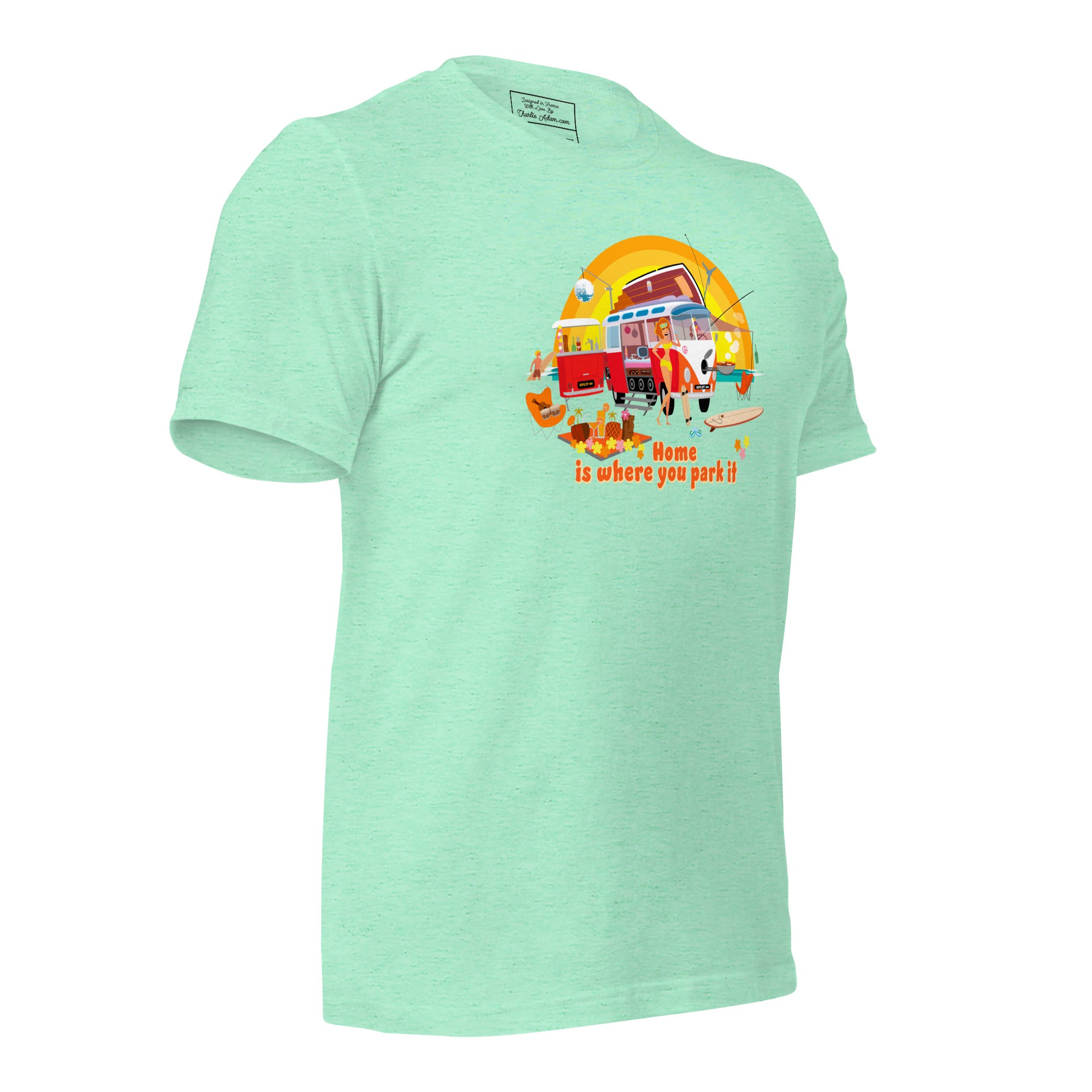 Unisex cotton t-shirt Ultra Combi on light heather colors
