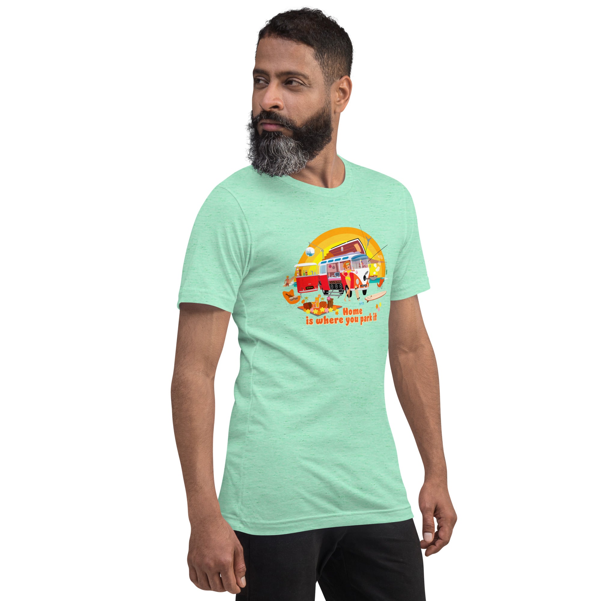 Unisex cotton t-shirt Ultra Combi on light heather colors
