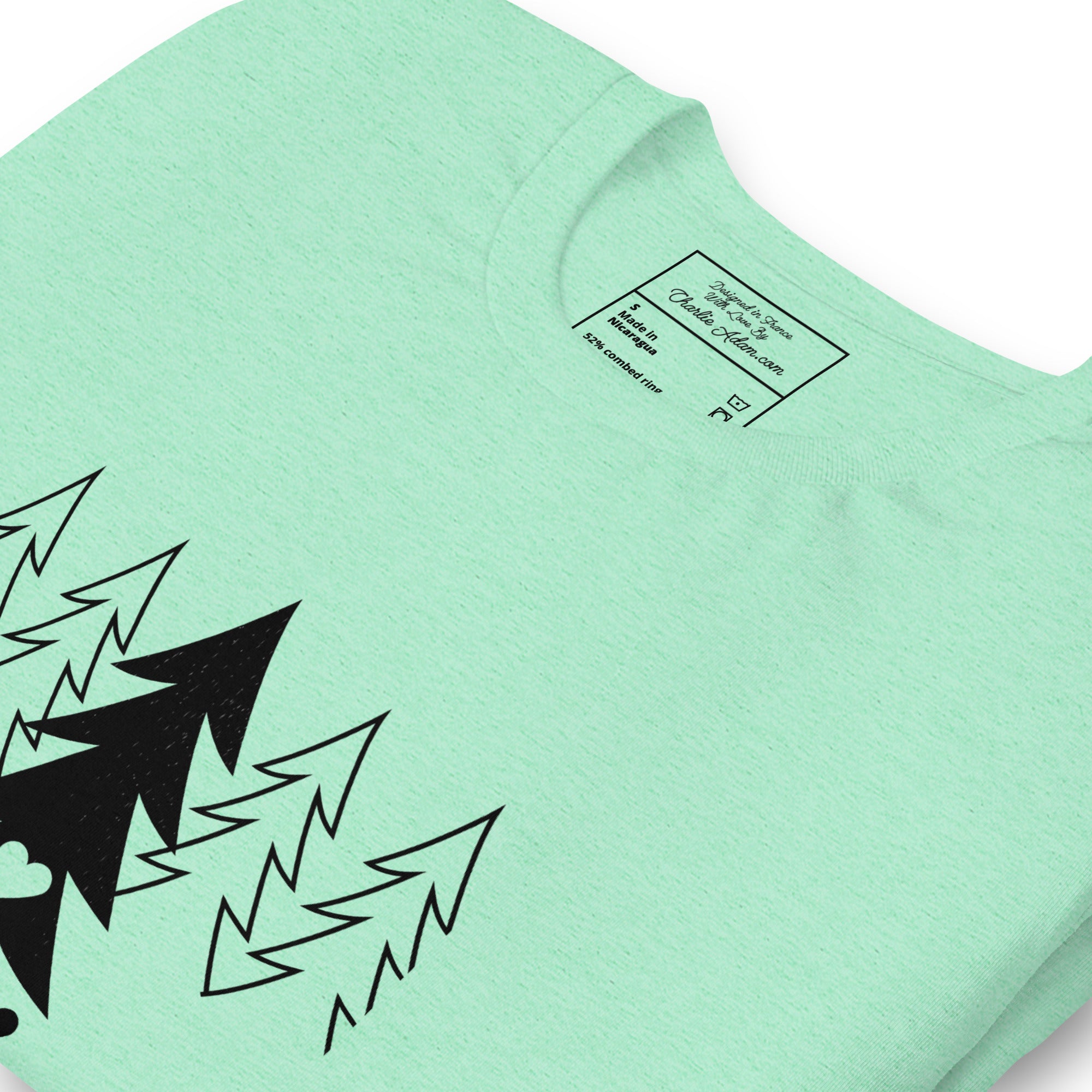 Unisex t-shirt Tree hugging zone on light heather colors