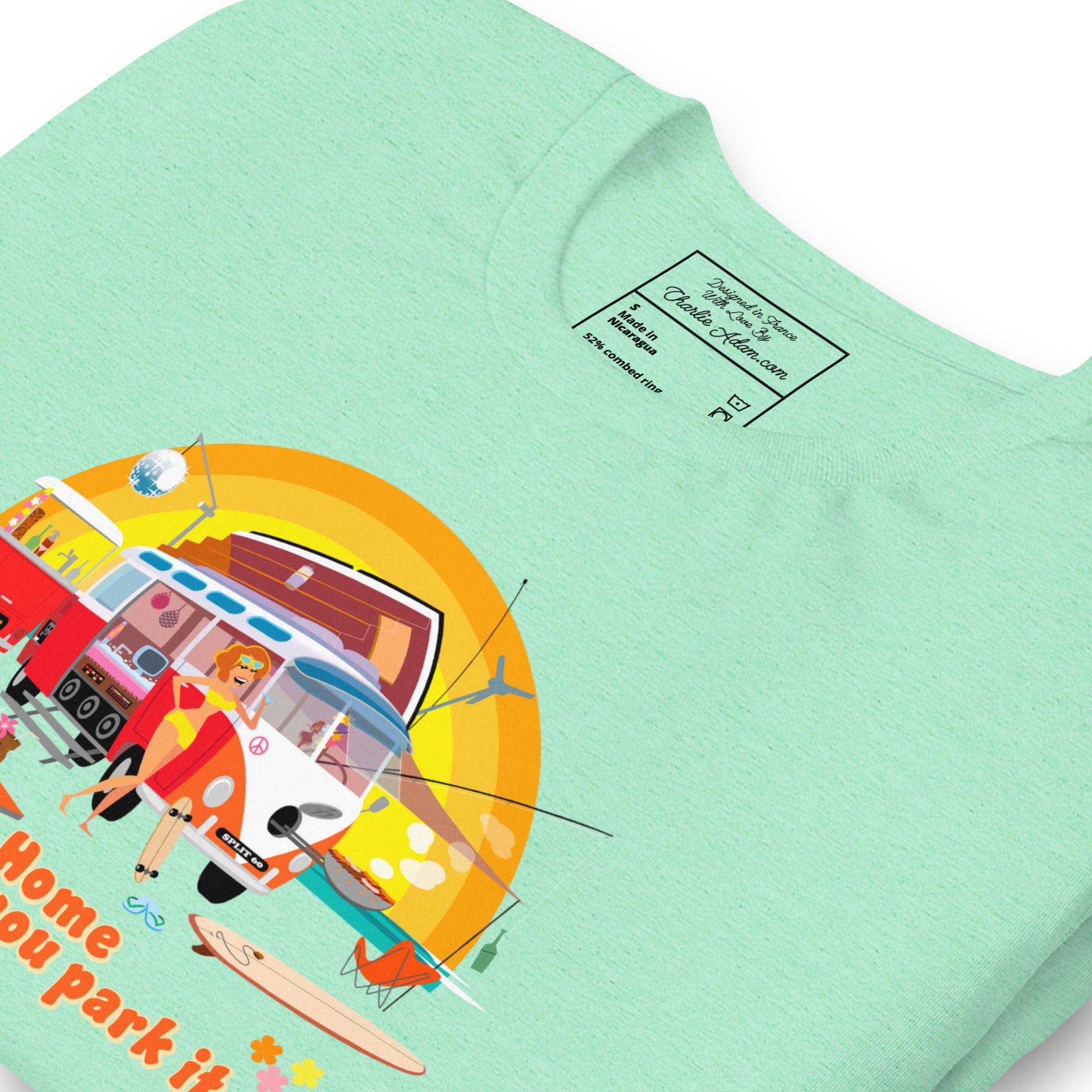 Unisex cotton t-shirt Ultra Combi on light heather colors