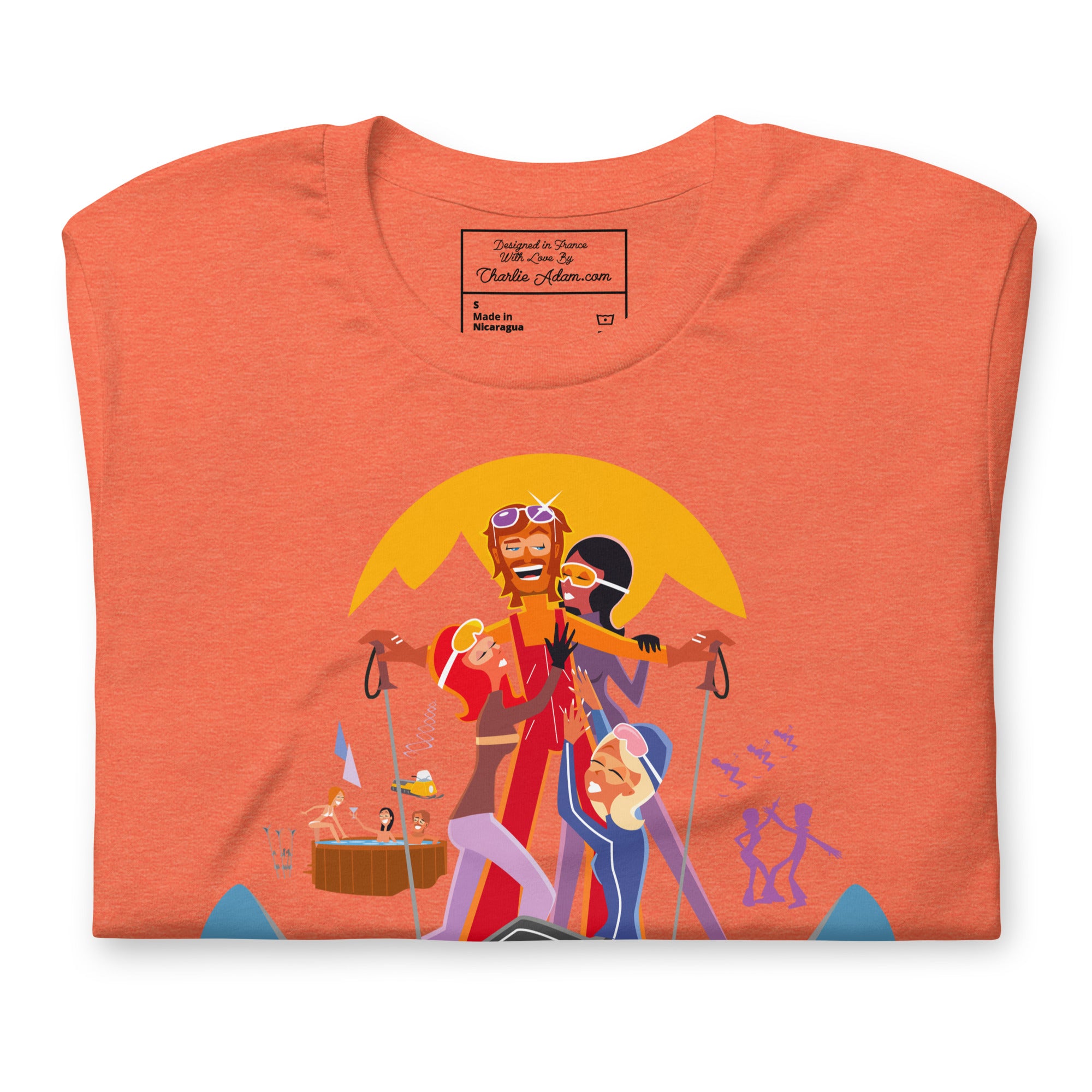 T-shirt en coton unisexe Love instructor First lesson free sur couleurs chinées claires