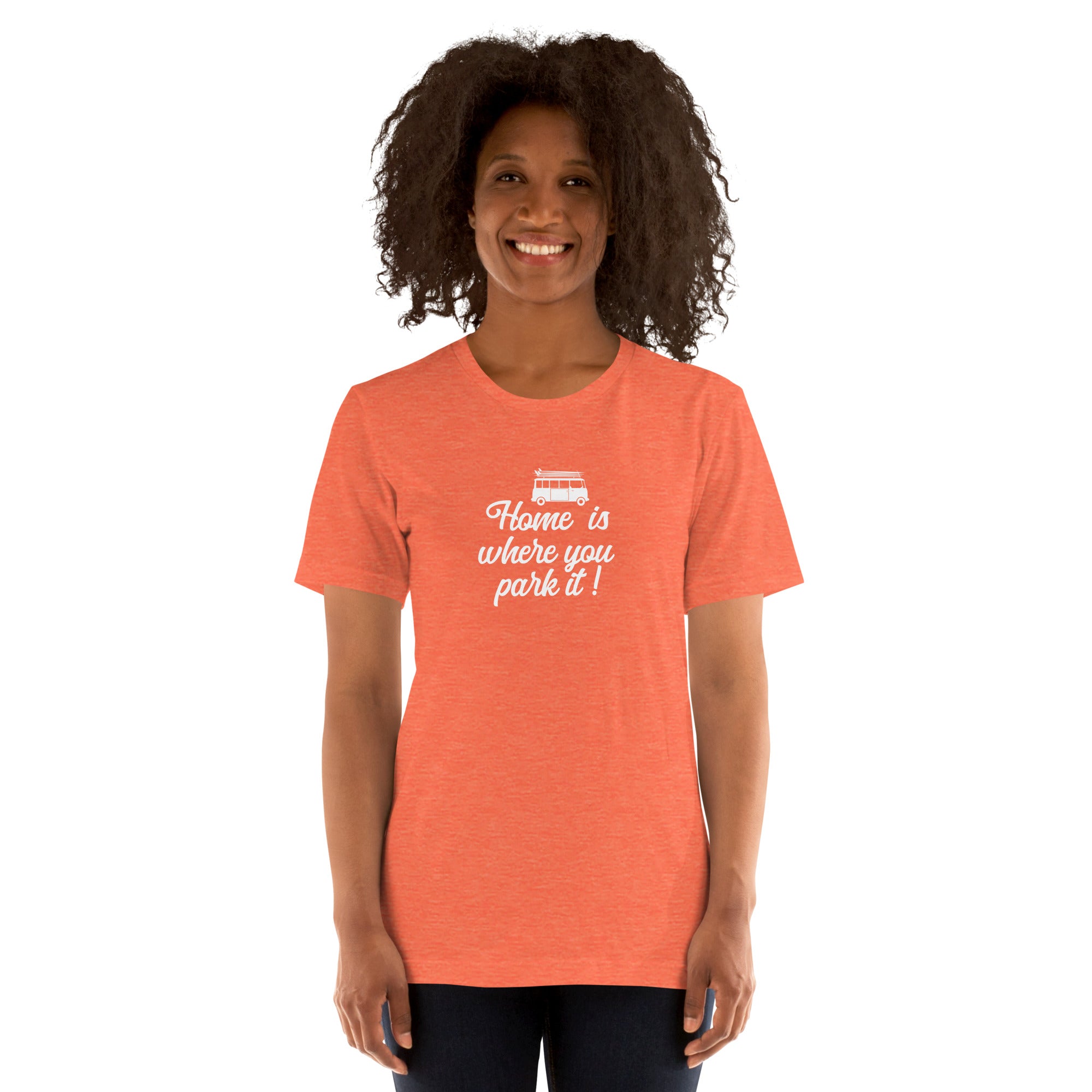 Unisex t-shirt White Surf Combi on bright heather colors