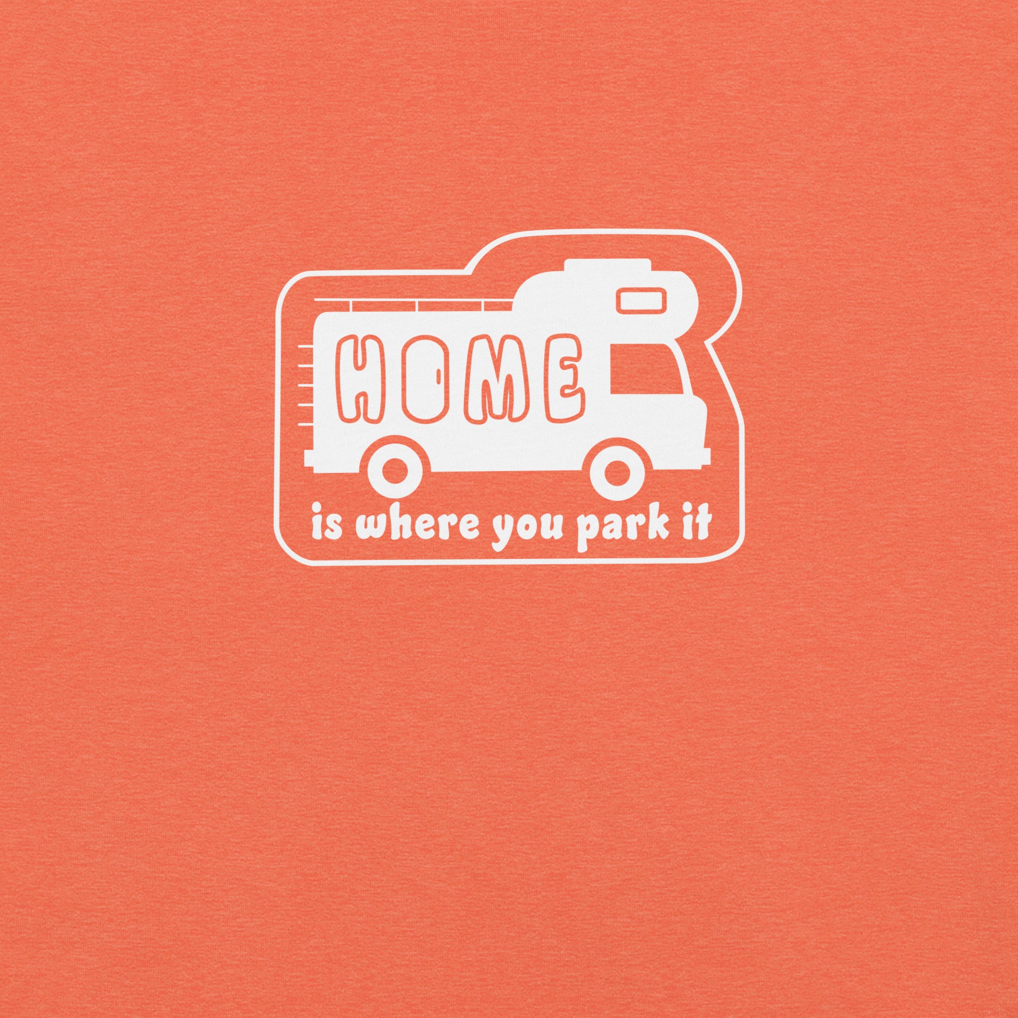 Unisex cotton t-shirt Bold Camper Van on bright heather colors