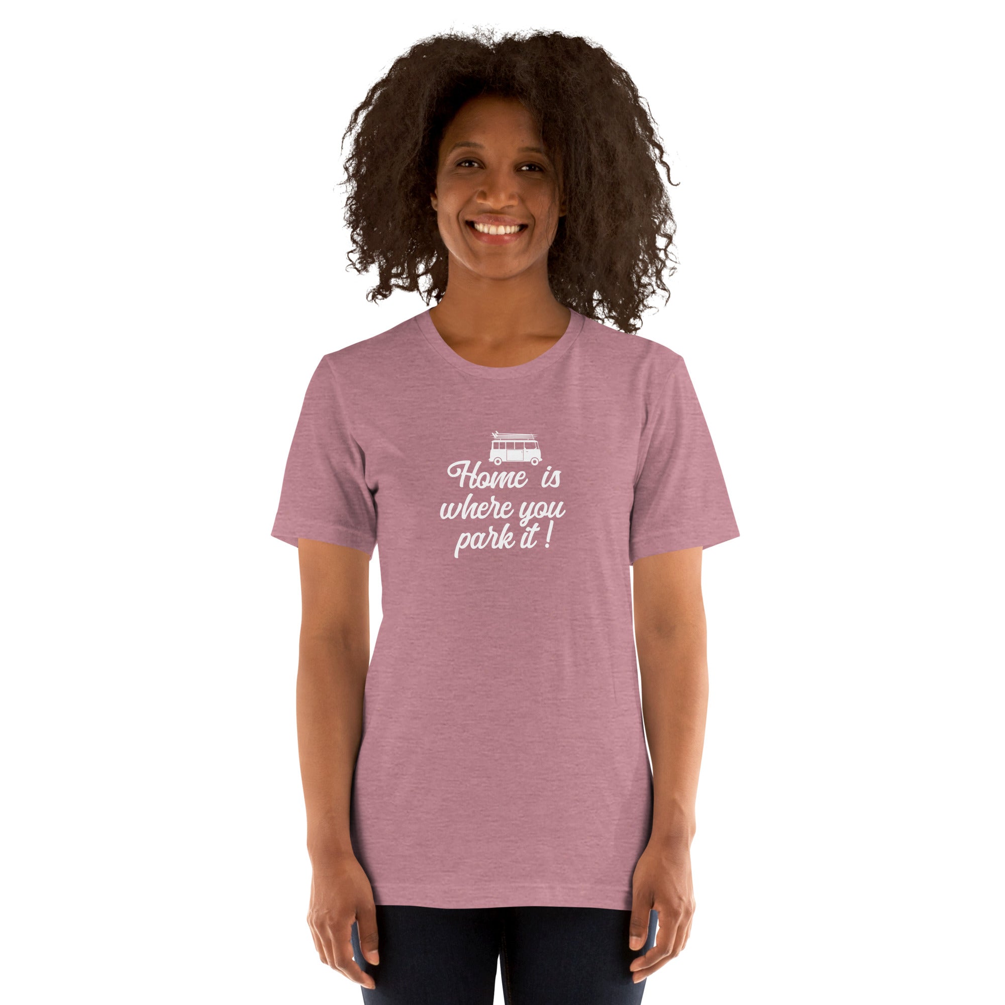 Unisex t-shirt White Surf Combi on bright heather colors