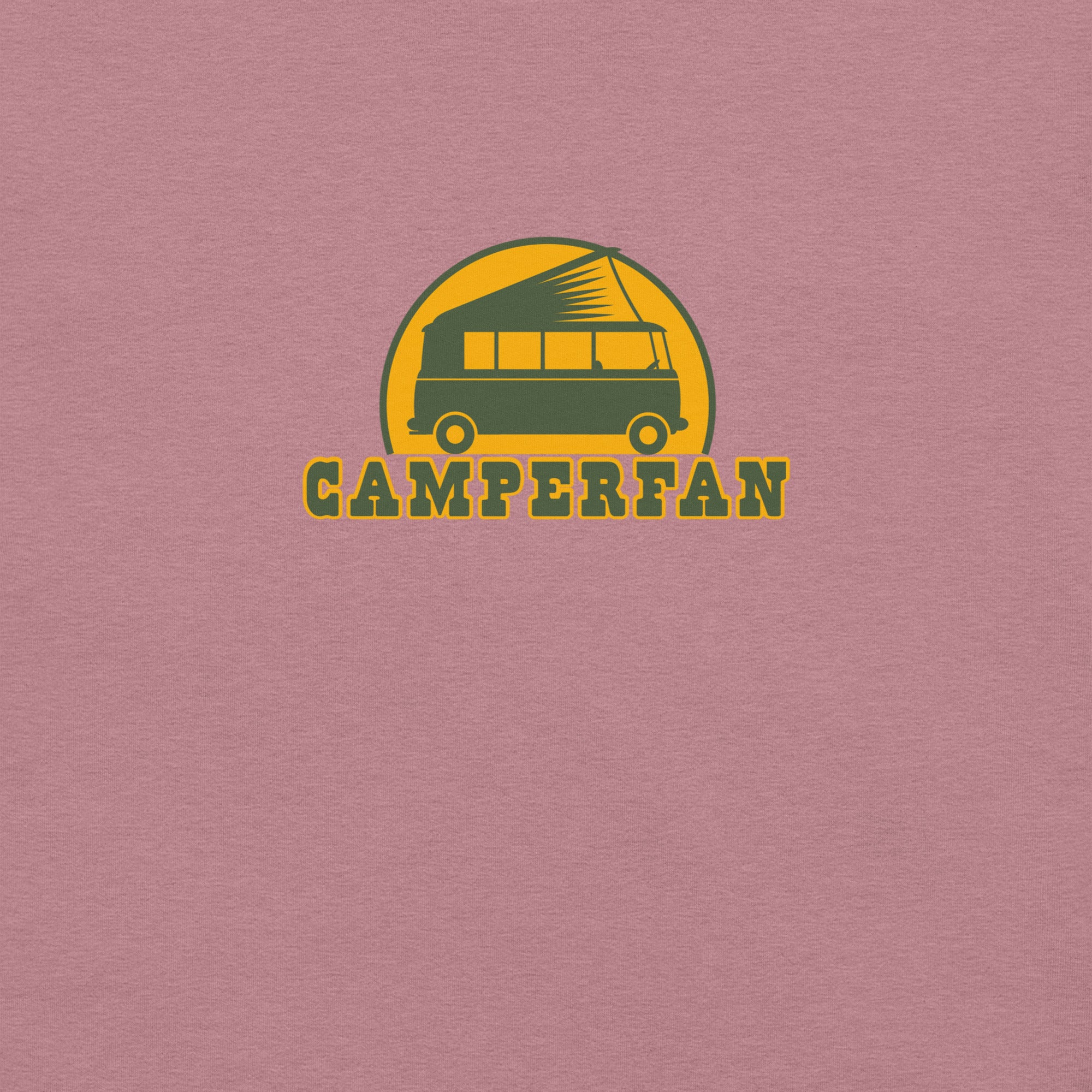 Unisex t-shirt Camperfan on bright heather colors