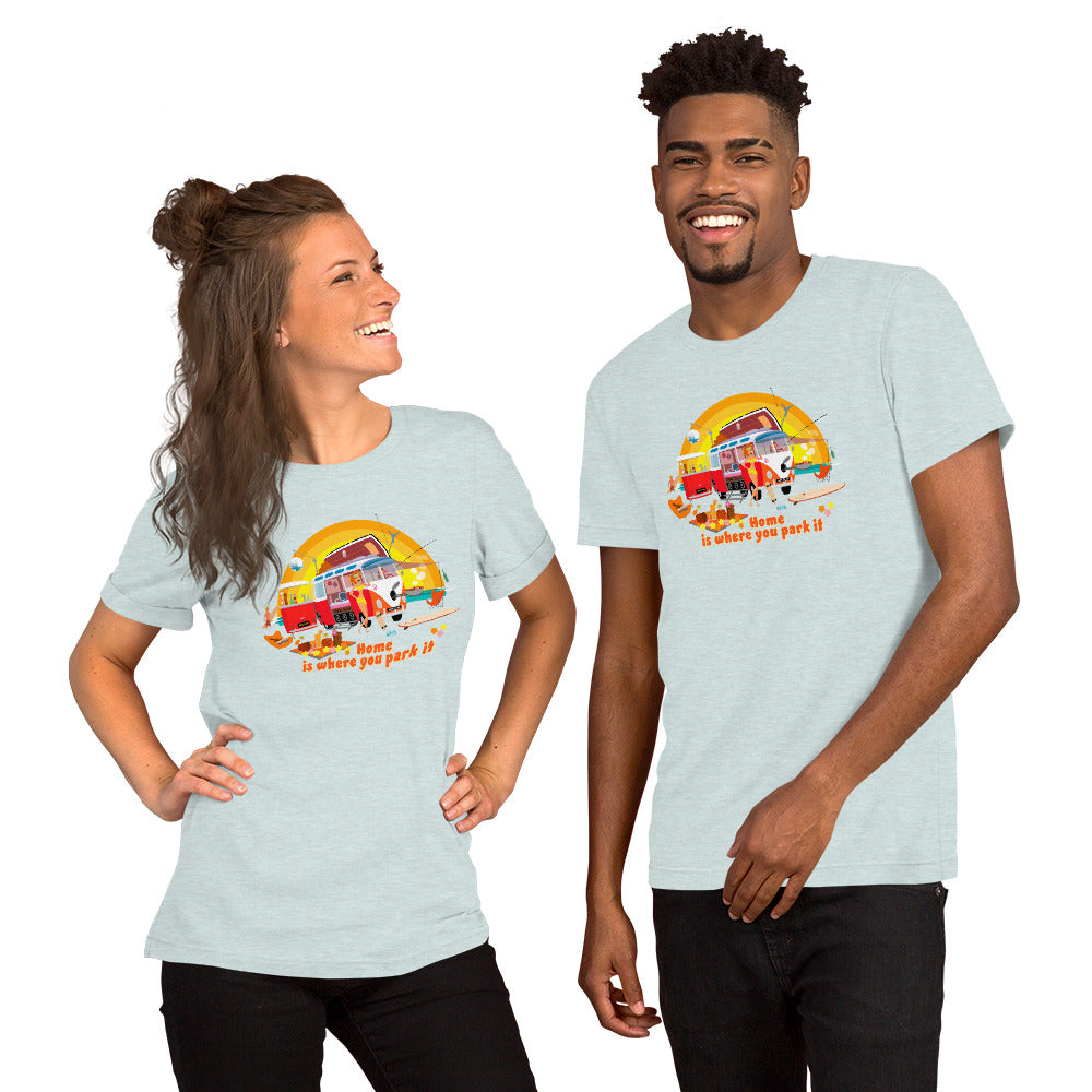Unisex cotton t-shirt Ultra Combi on light heather colors