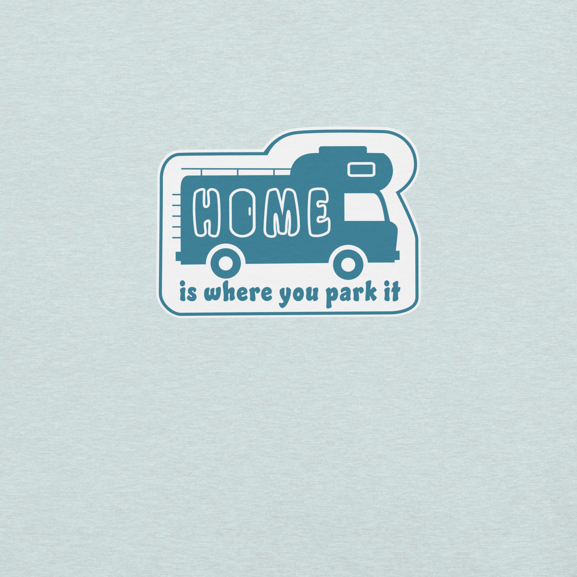 Unisex cotton t-shirt Bold Camper Van on light heather colors