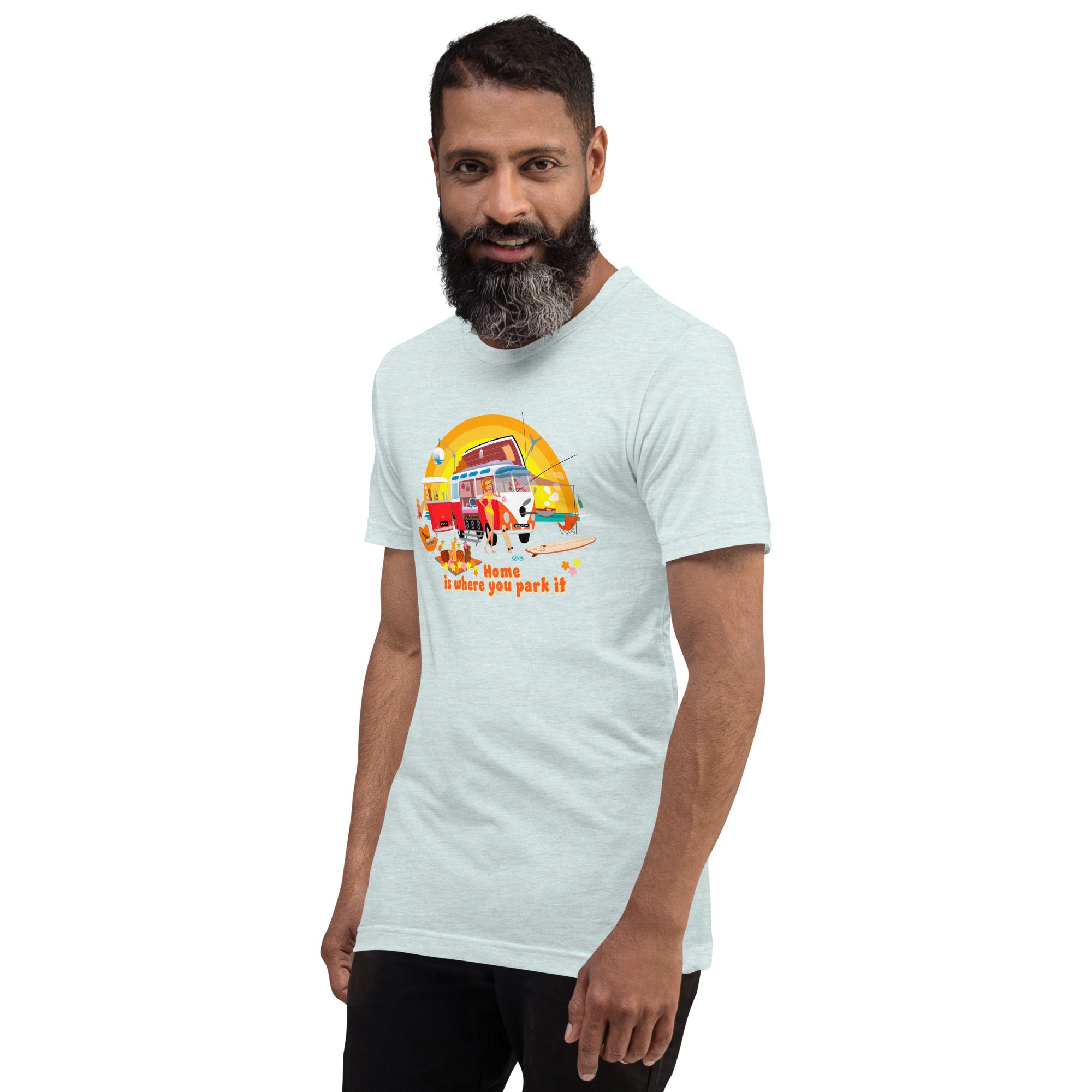 Unisex cotton t-shirt Ultra Combi on light heather colors