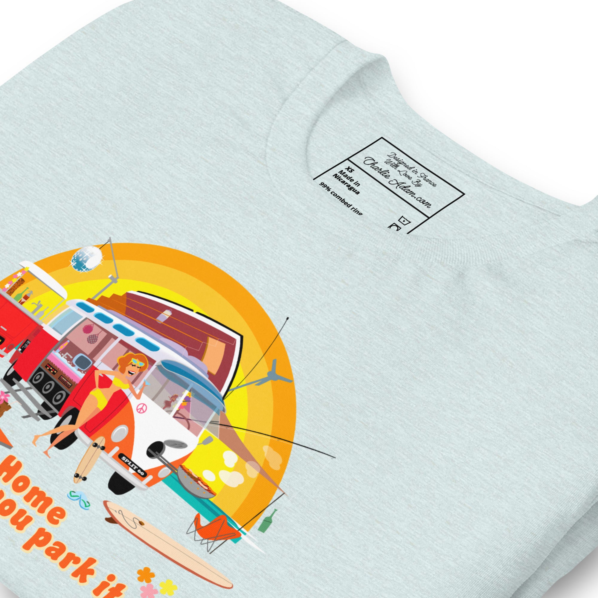 Unisex cotton t-shirt Ultra Combi on light heather colors