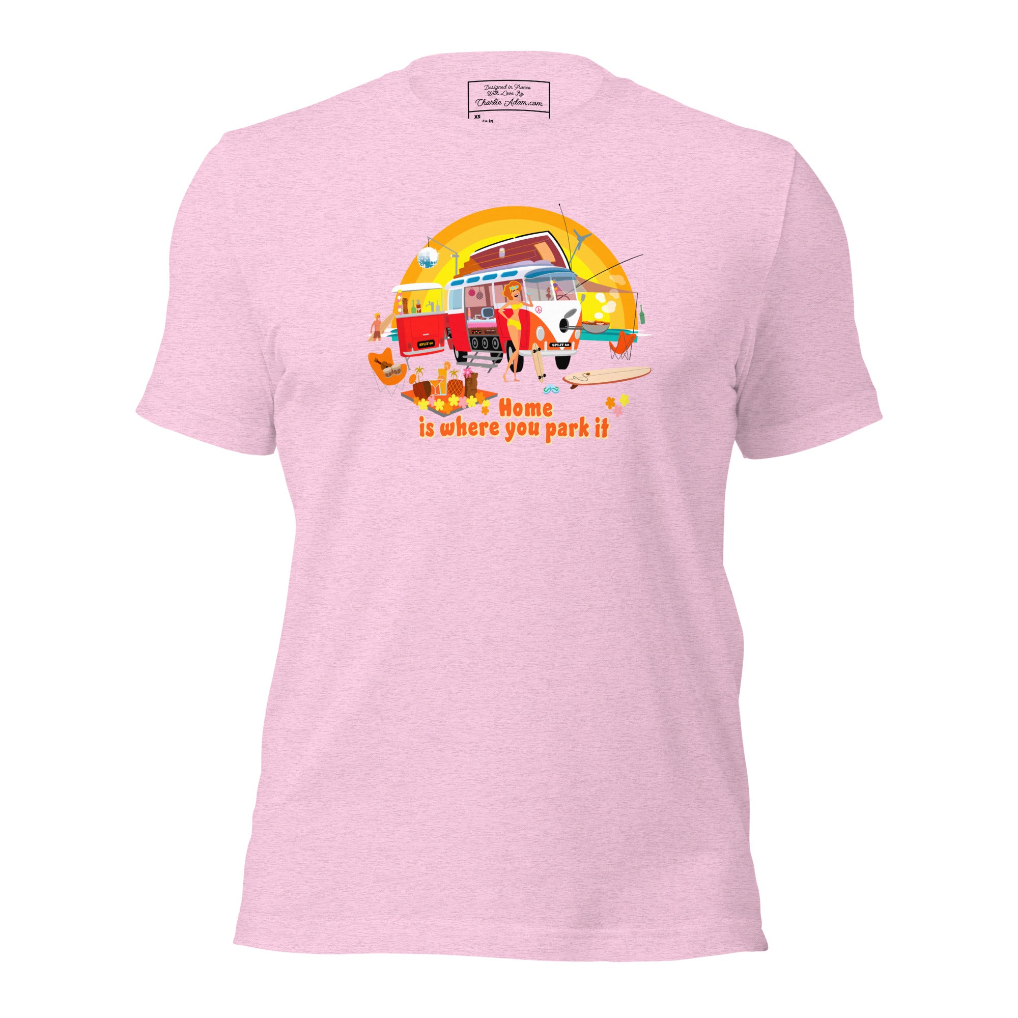 Unisex cotton t-shirt Ultra Combi on light heather colors