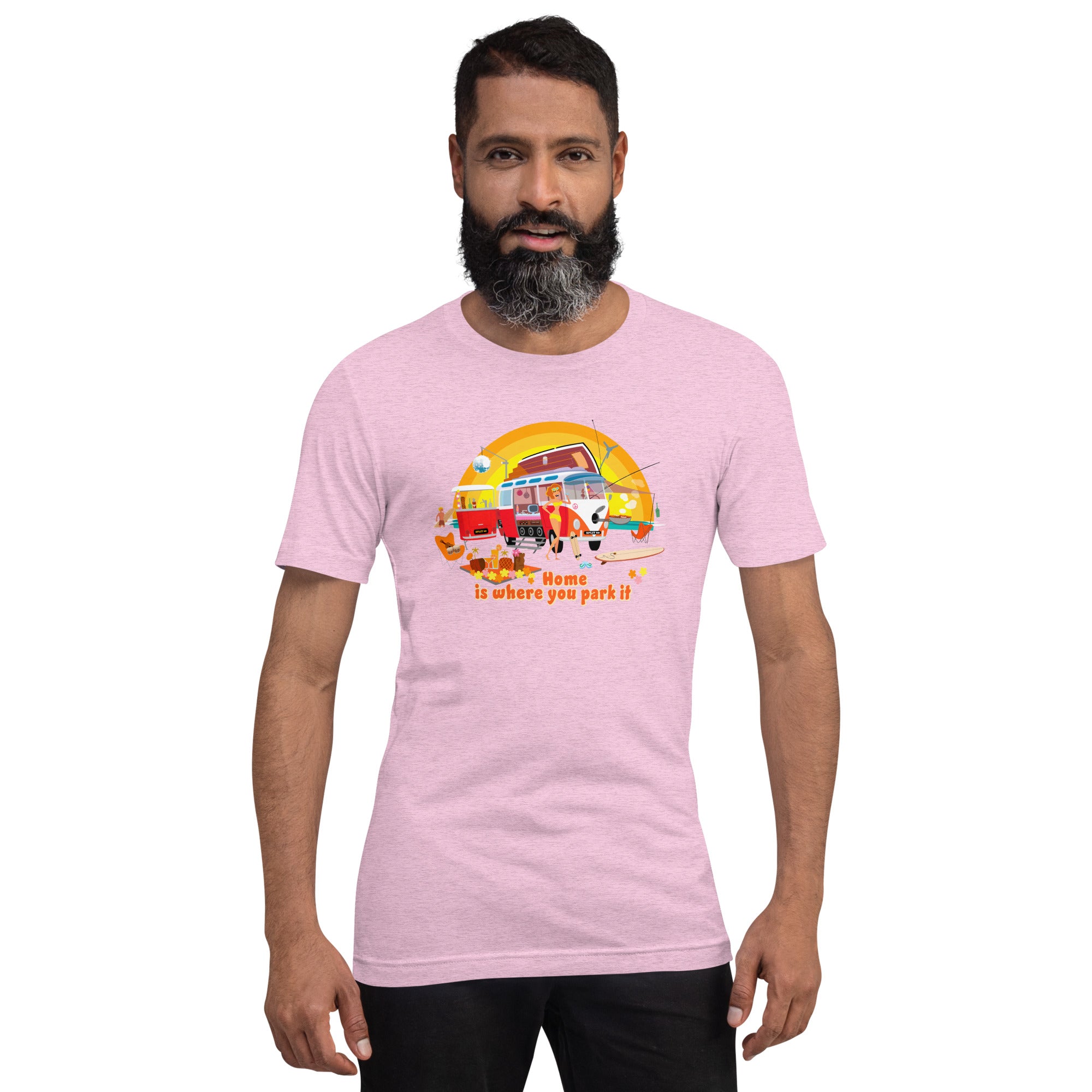 Unisex cotton t-shirt Ultra Combi on light heather colors