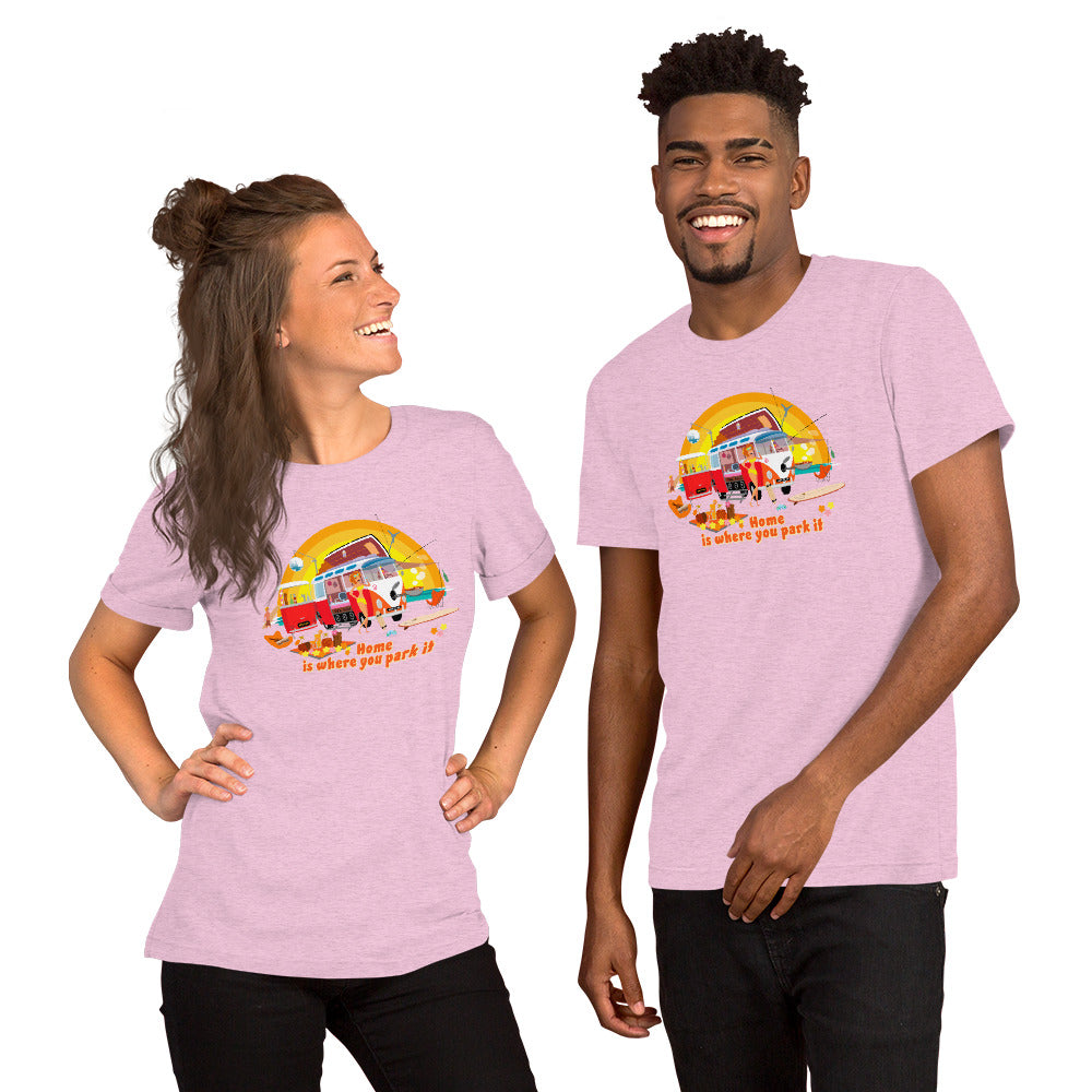 Unisex cotton t-shirt Ultra Combi on light heather colors