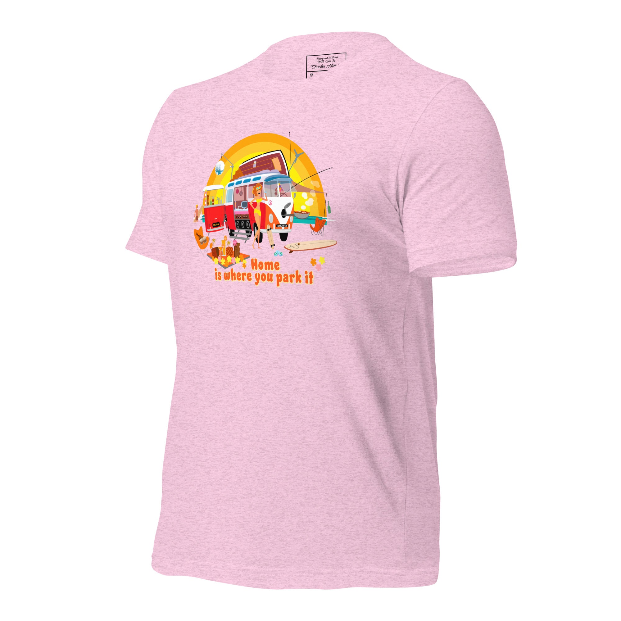 Unisex cotton t-shirt Ultra Combi on light heather colors