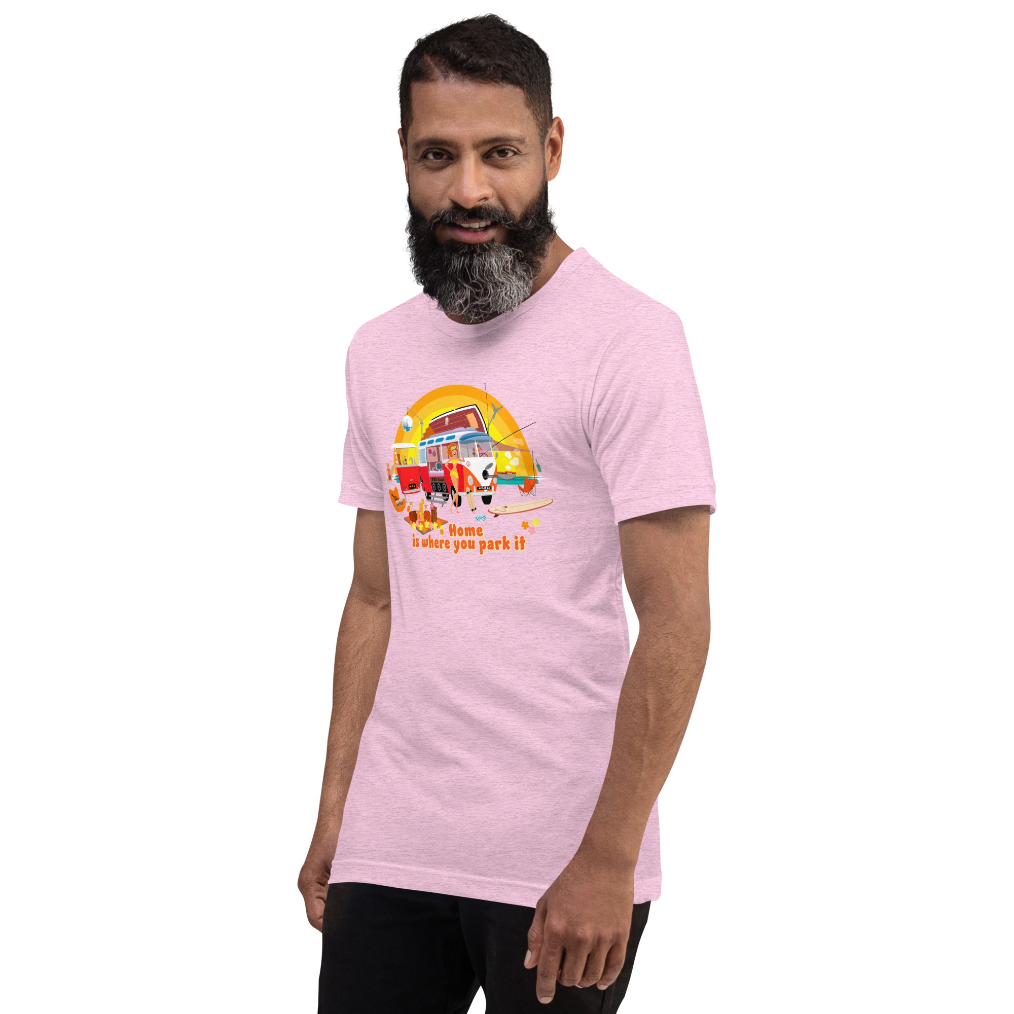 Unisex cotton t-shirt Ultra Combi on light heather colors