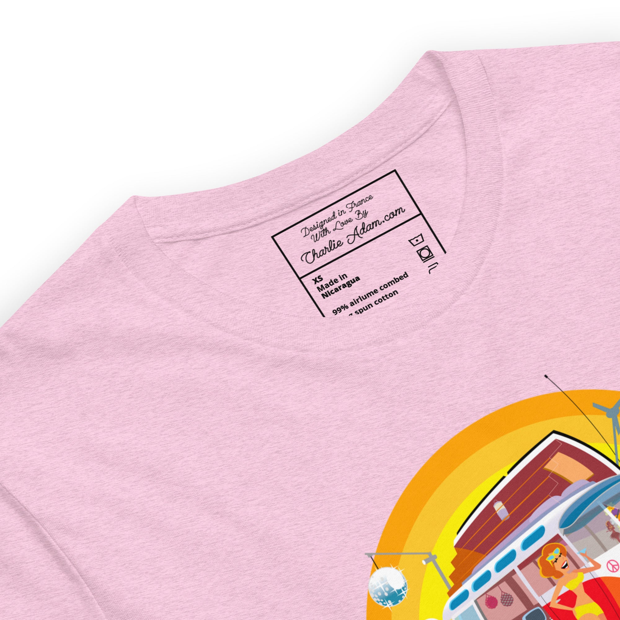 Unisex cotton t-shirt Ultra Combi on light heather colors