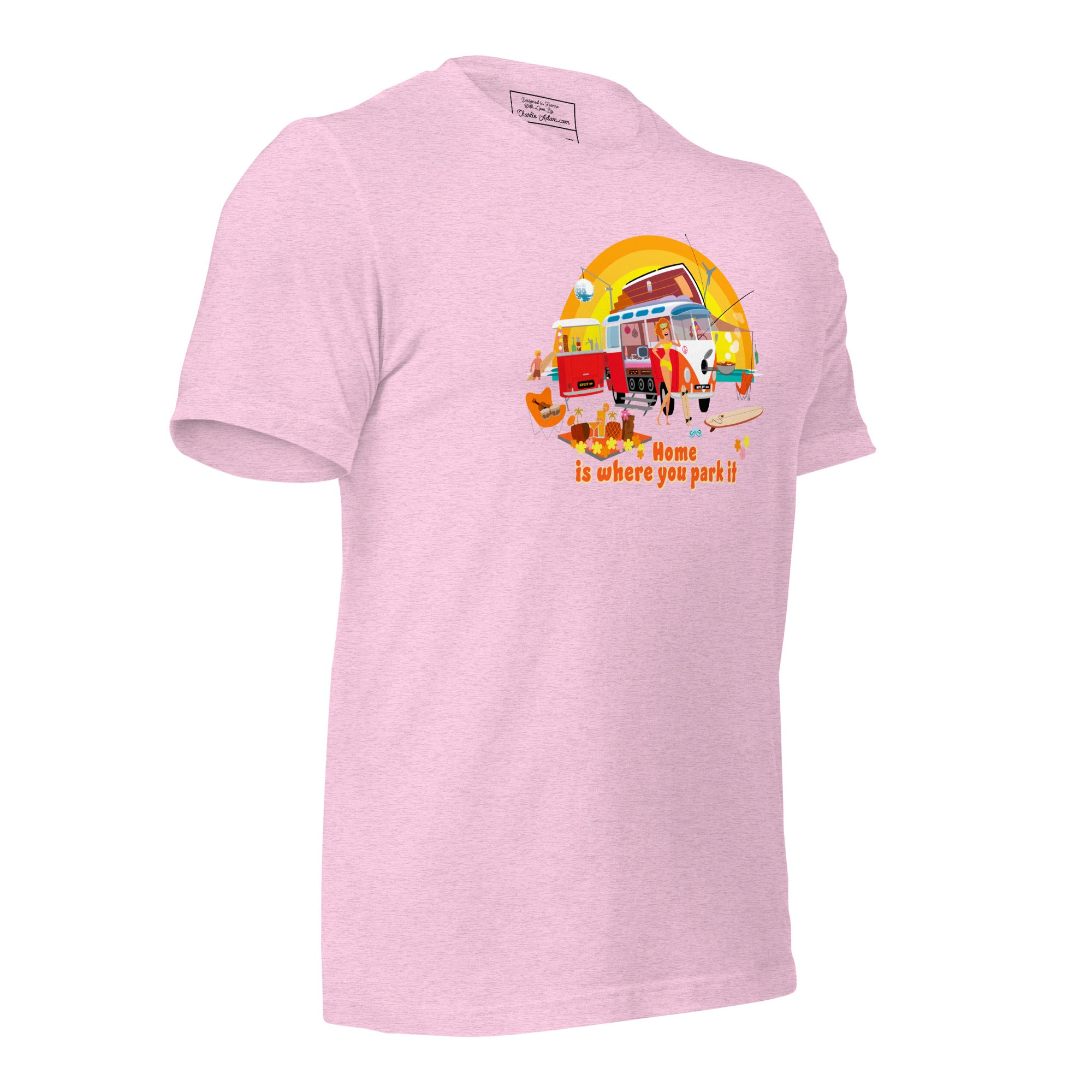 Unisex cotton t-shirt Ultra Combi on light heather colors