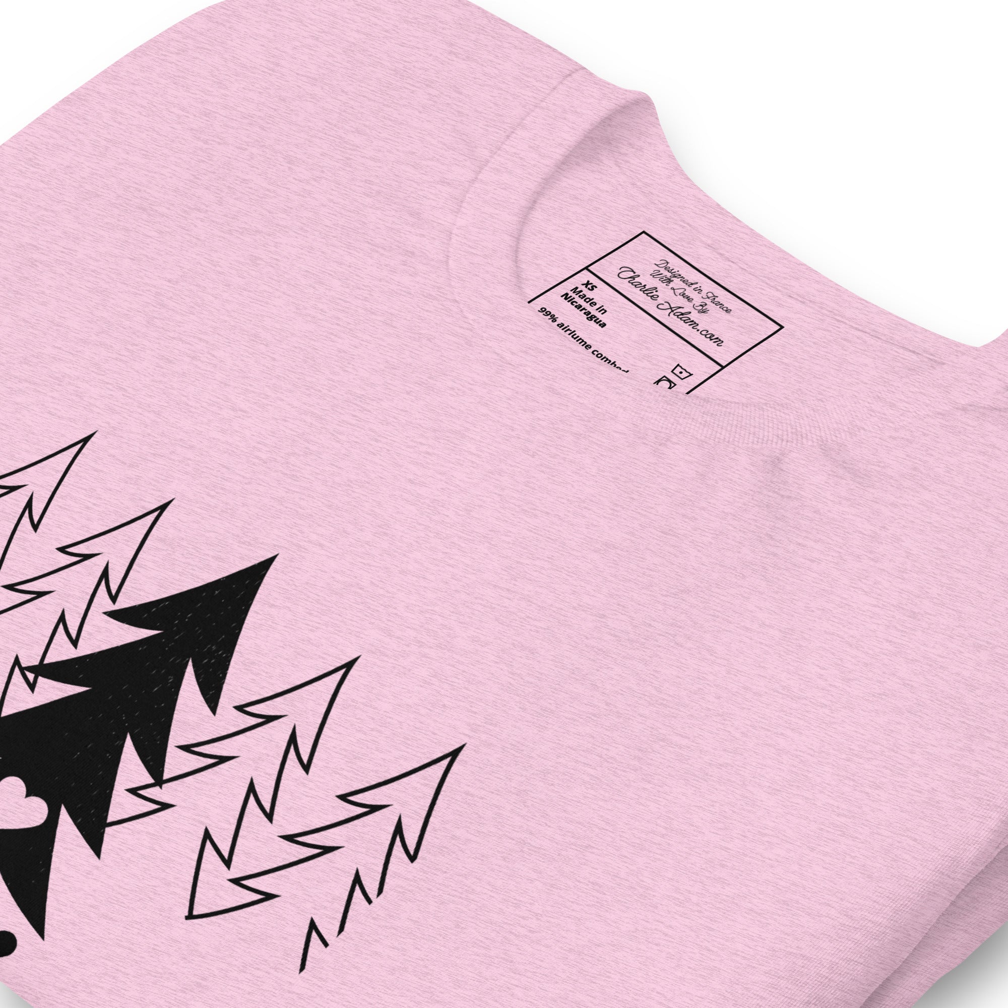 Unisex t-shirt Tree hugging zone on light heather colors