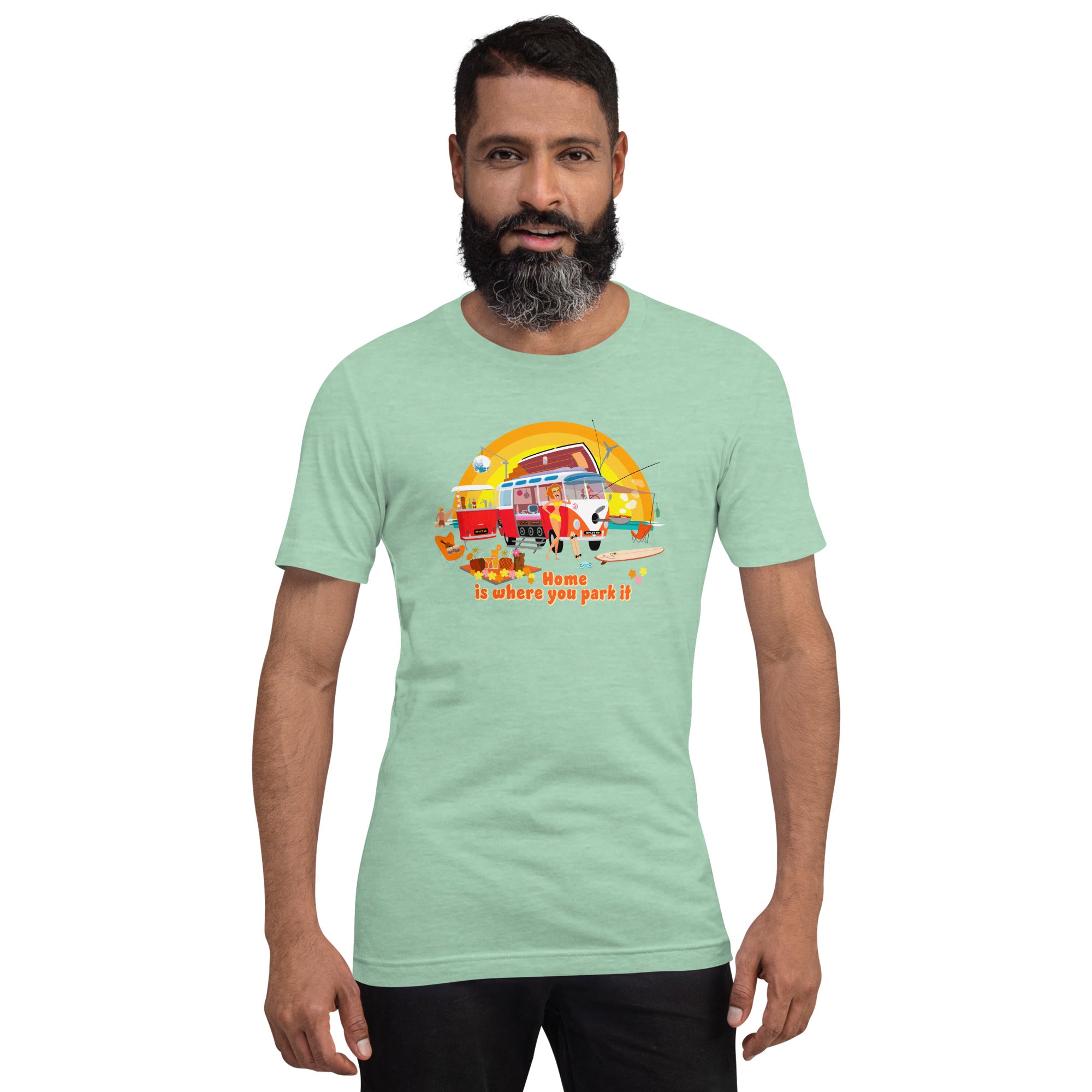 Unisex cotton t-shirt Ultra Combi on light heather colors