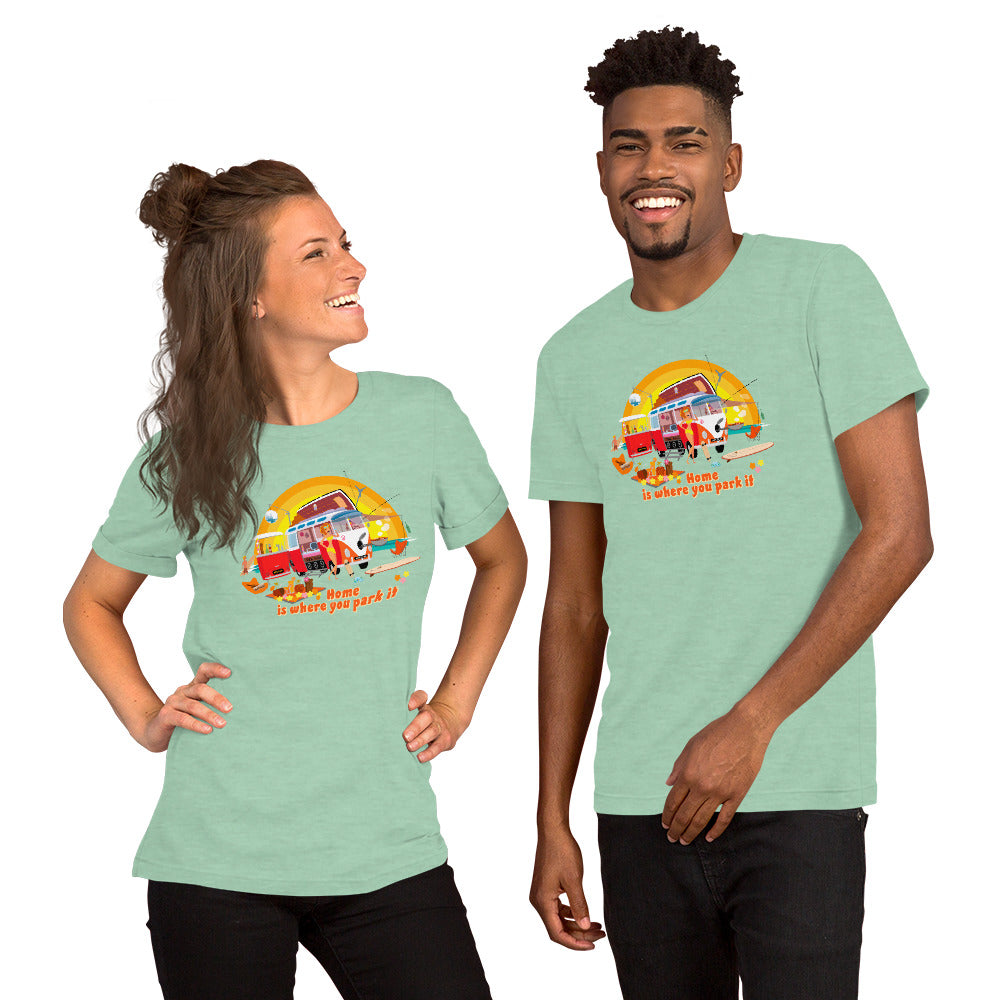 Unisex cotton t-shirt Ultra Combi on light heather colors