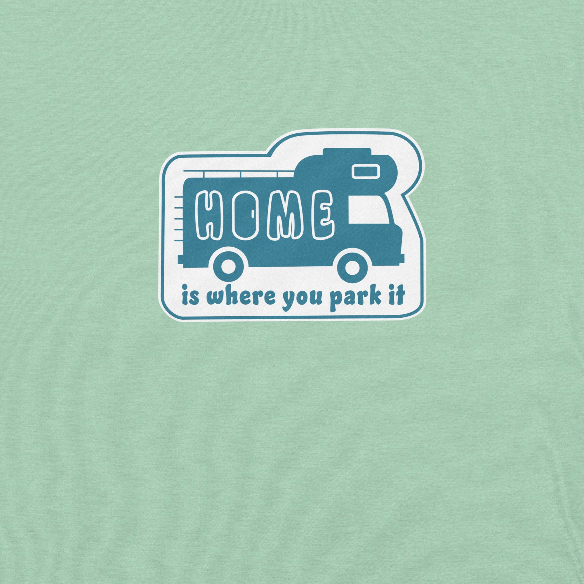Unisex cotton t-shirt Bold Camper Van on light heather colors