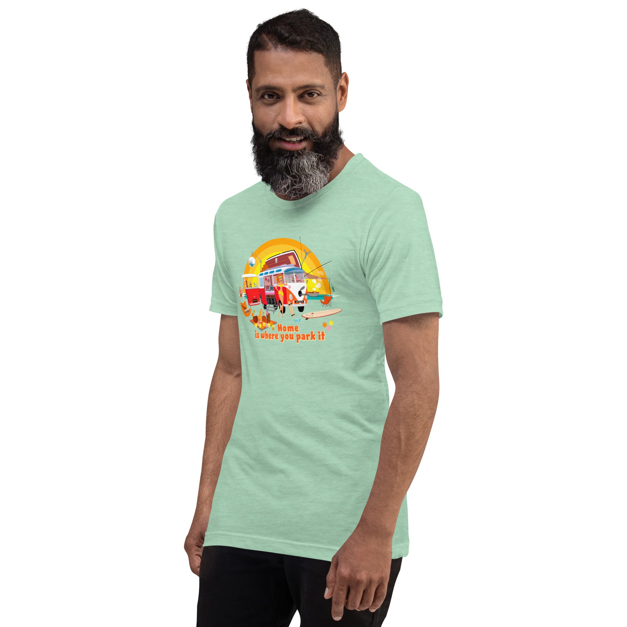 Unisex cotton t-shirt Ultra Combi on light heather colors