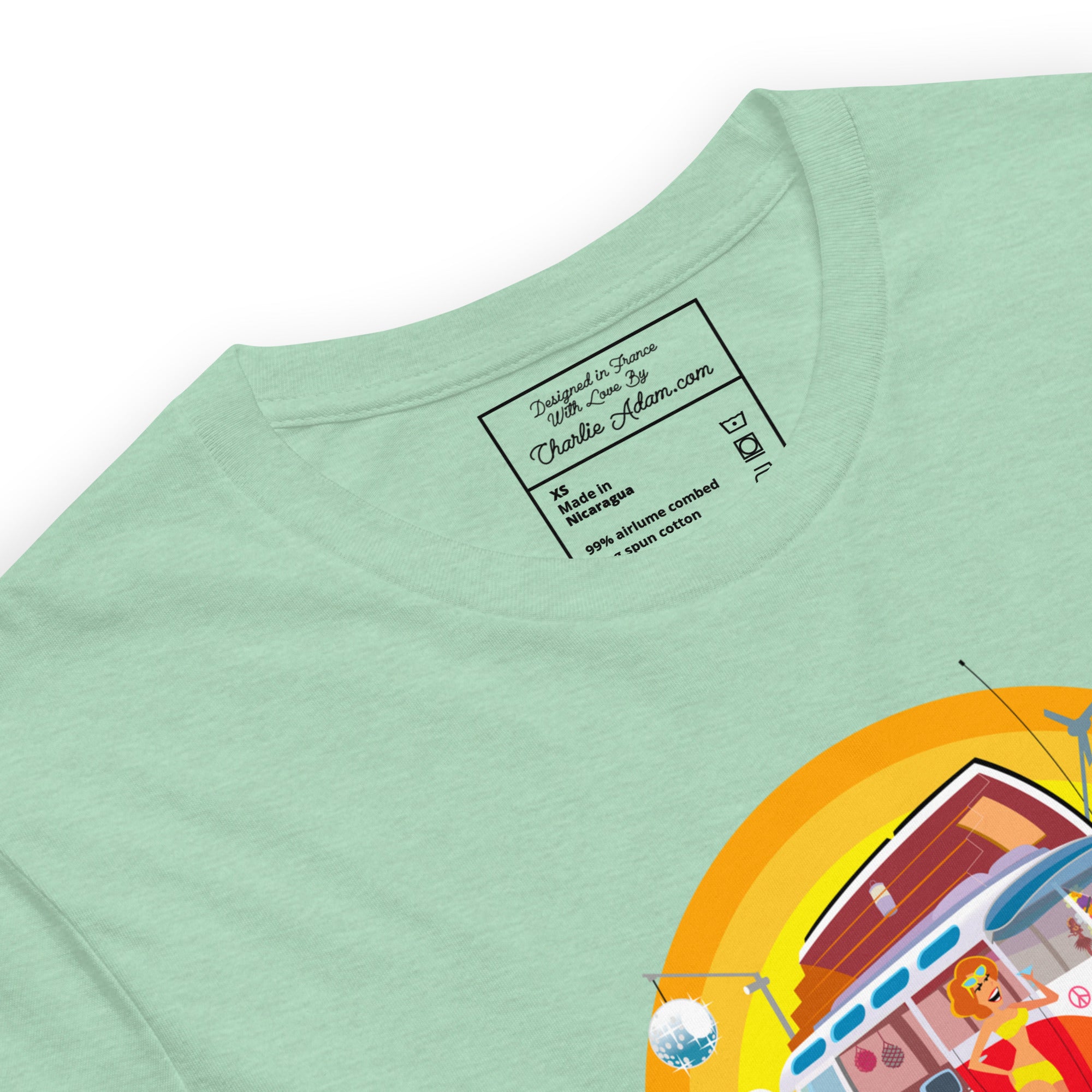 Unisex cotton t-shirt Ultra Combi on light heather colors