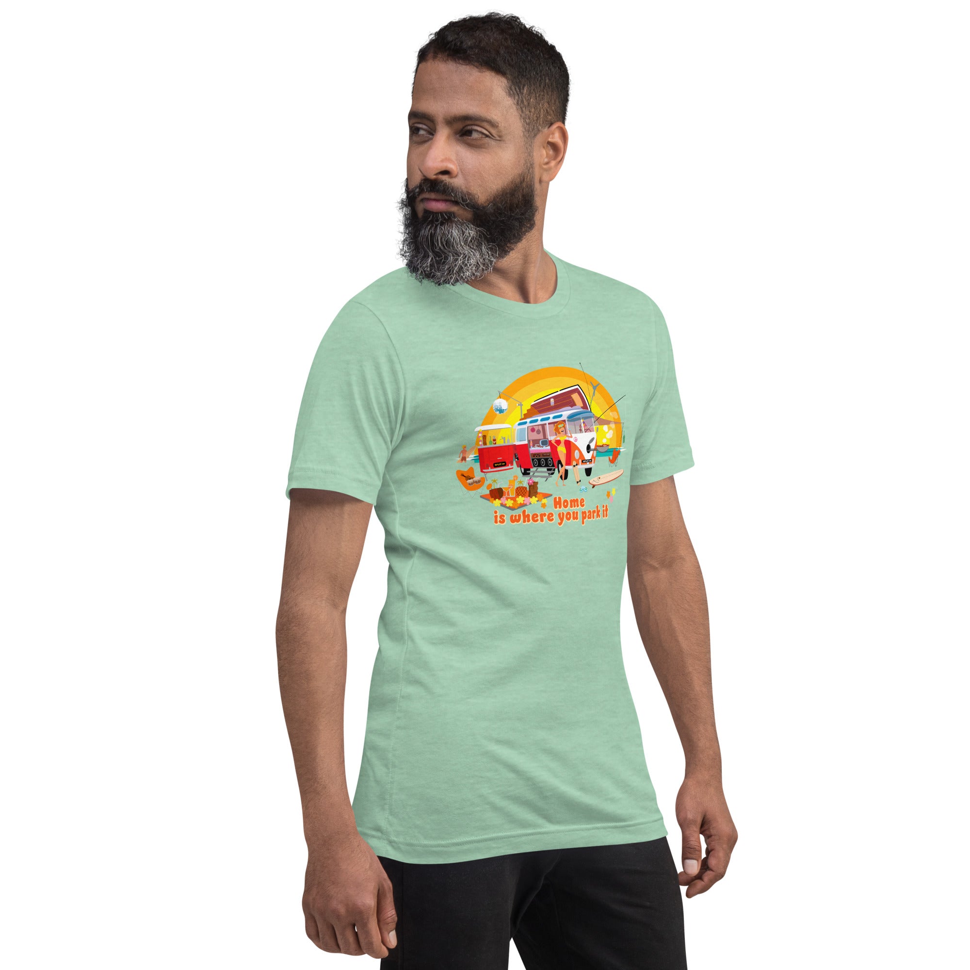Unisex cotton t-shirt Ultra Combi on light heather colors
