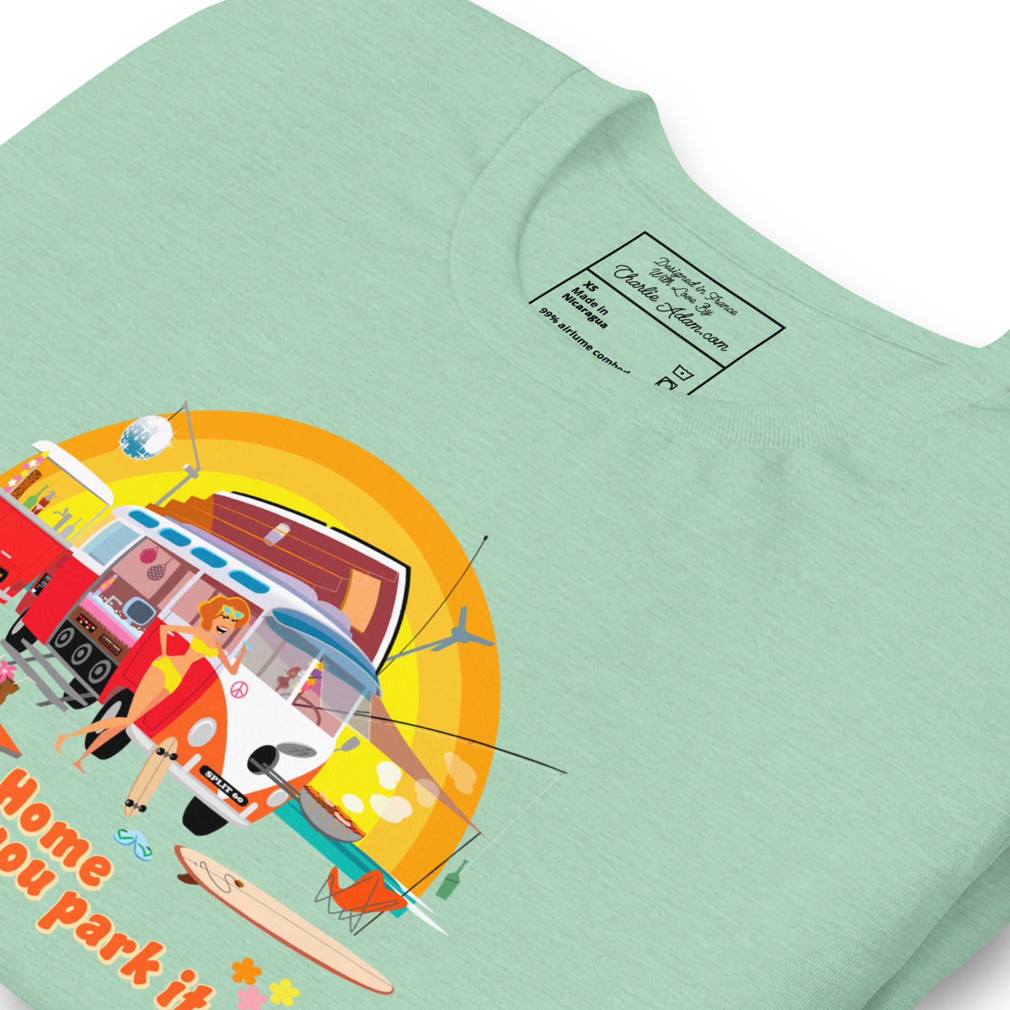 Unisex cotton t-shirt Ultra Combi on light heather colors