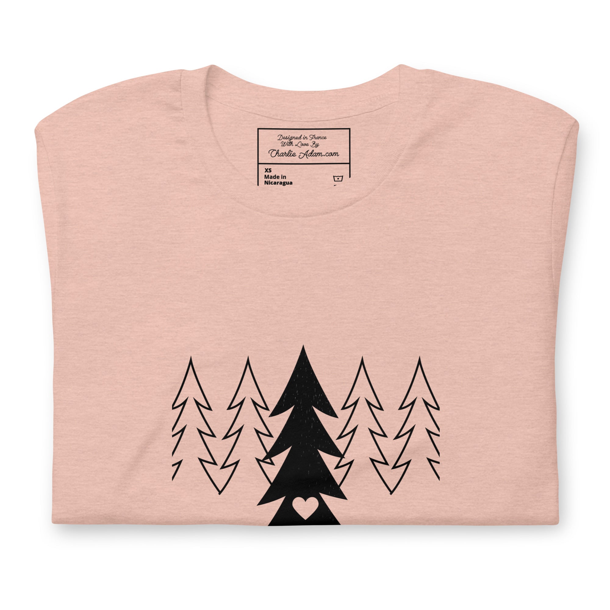 Unisex t-shirt Tree hugging zone on light heather colors