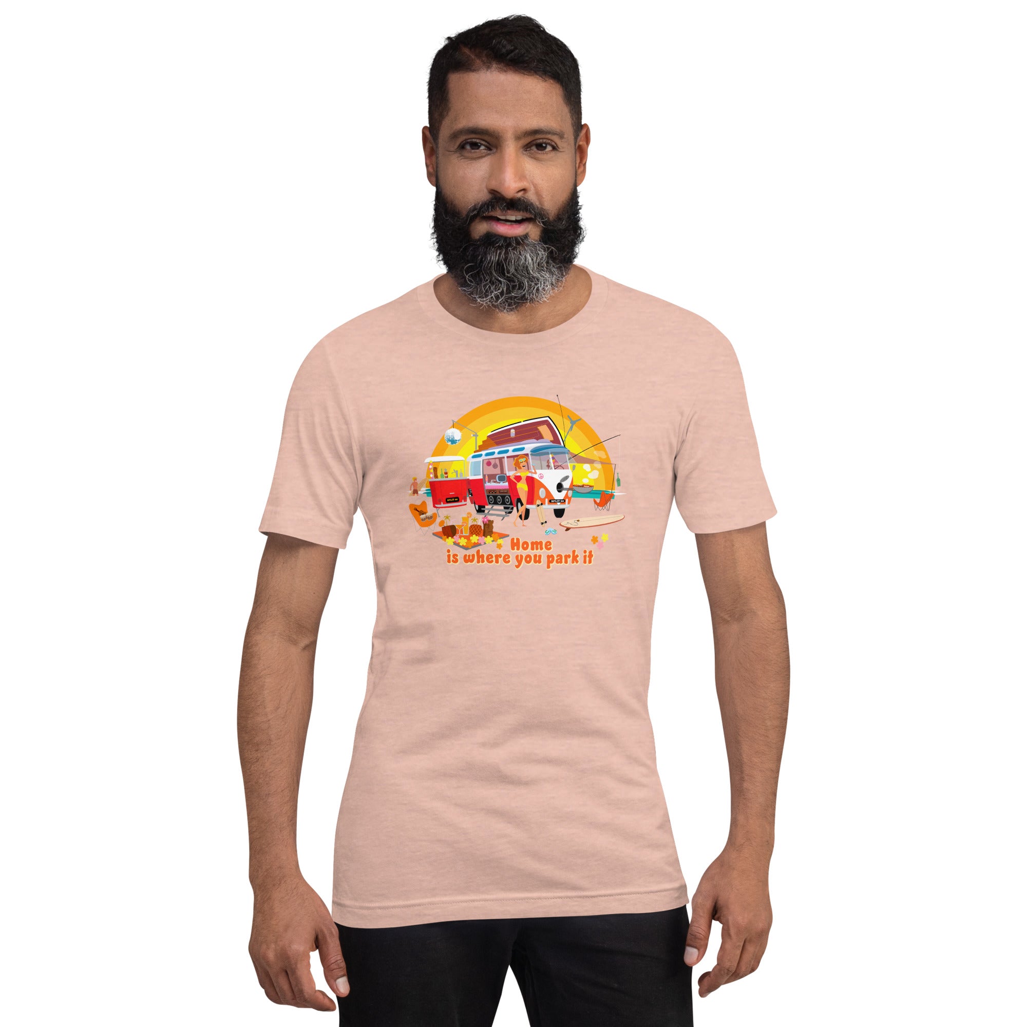 Unisex cotton t-shirt Ultra Combi on light heather colors