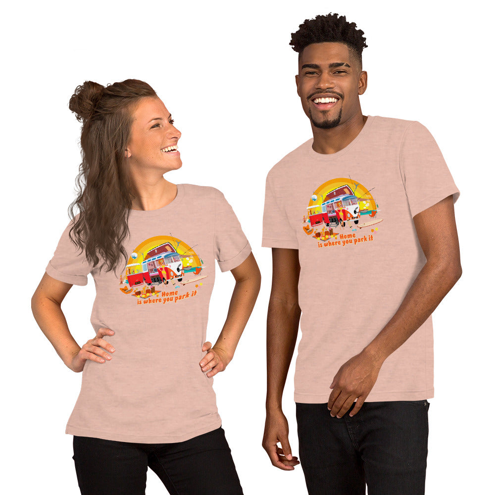 Unisex cotton t-shirt Ultra Combi on light heather colors