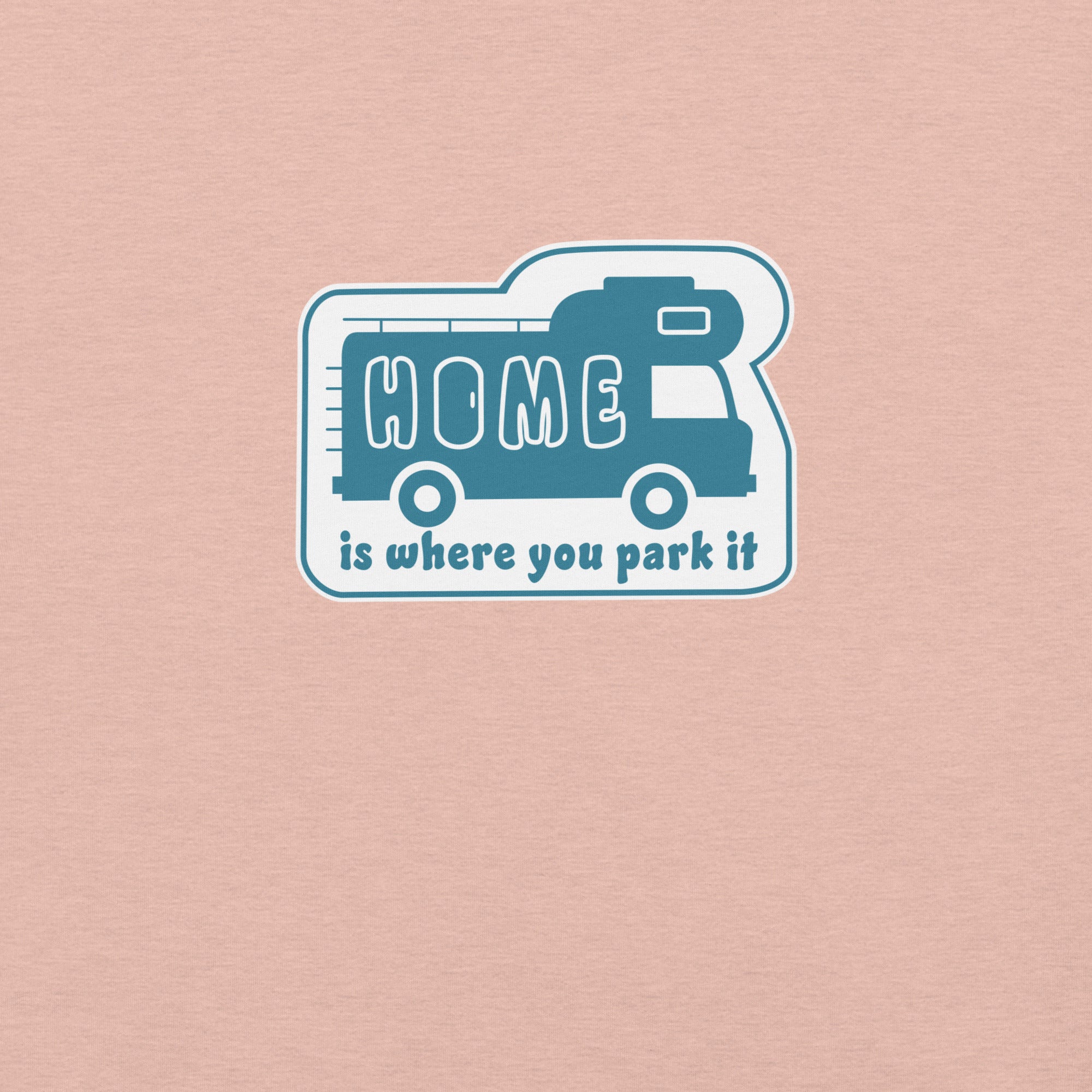 Unisex cotton t-shirt Bold Camper Van on light heather colors