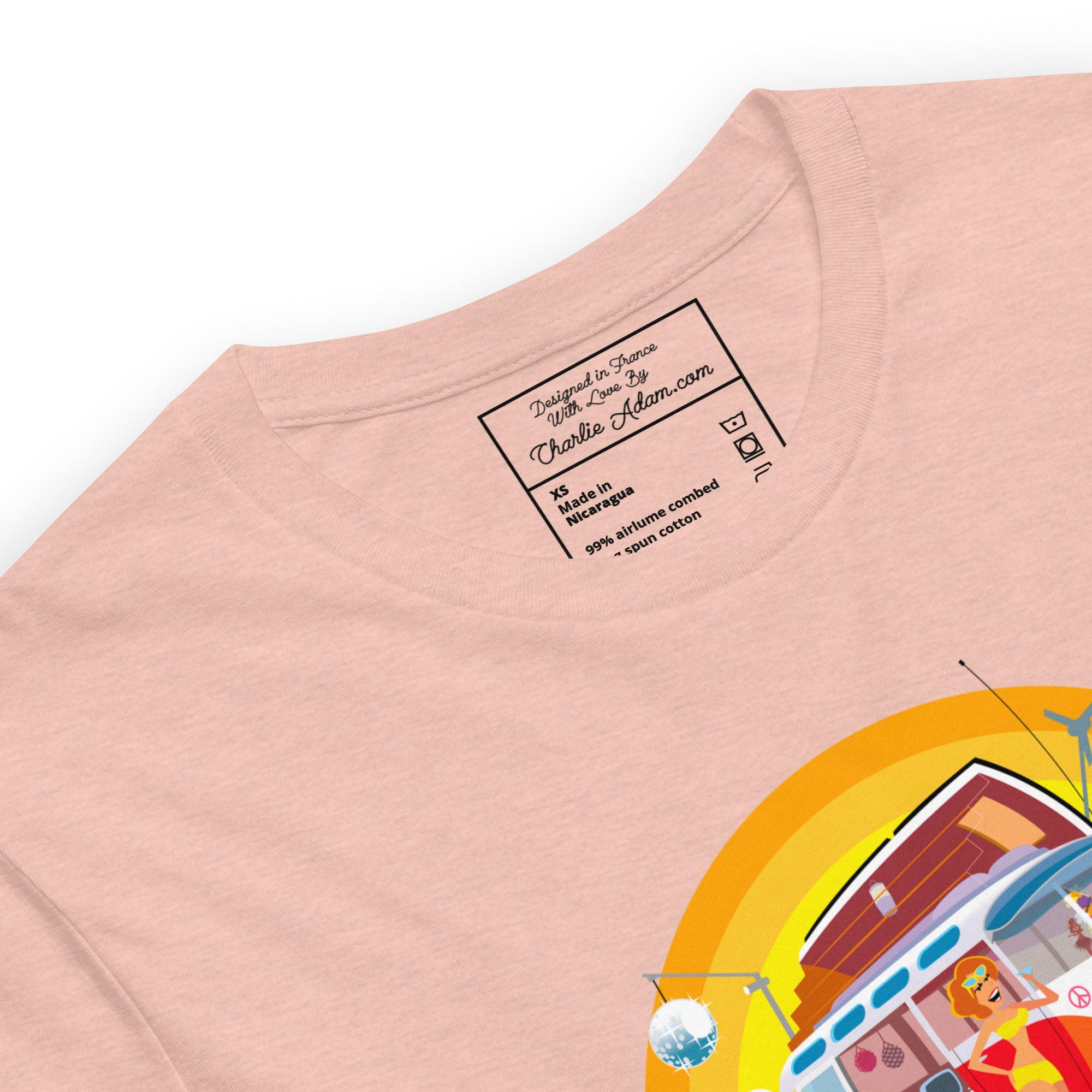 Unisex cotton t-shirt Ultra Combi on light heather colors