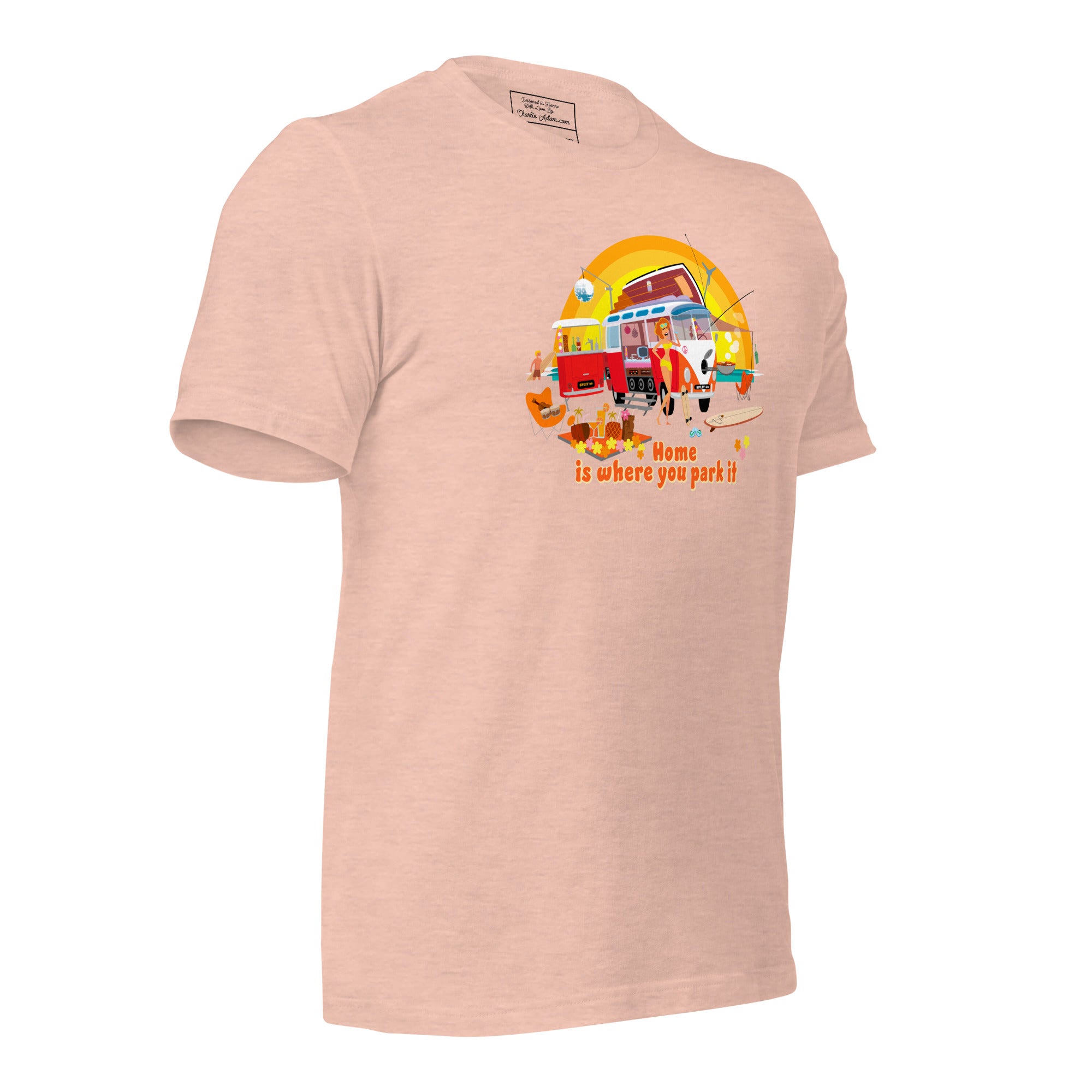 Unisex cotton t-shirt Ultra Combi on light heather colors