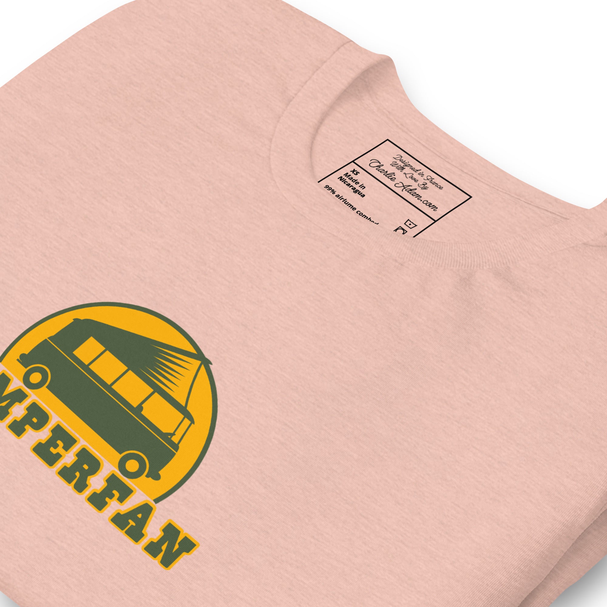 Unisex t-shirt Camperfan on light heather colors