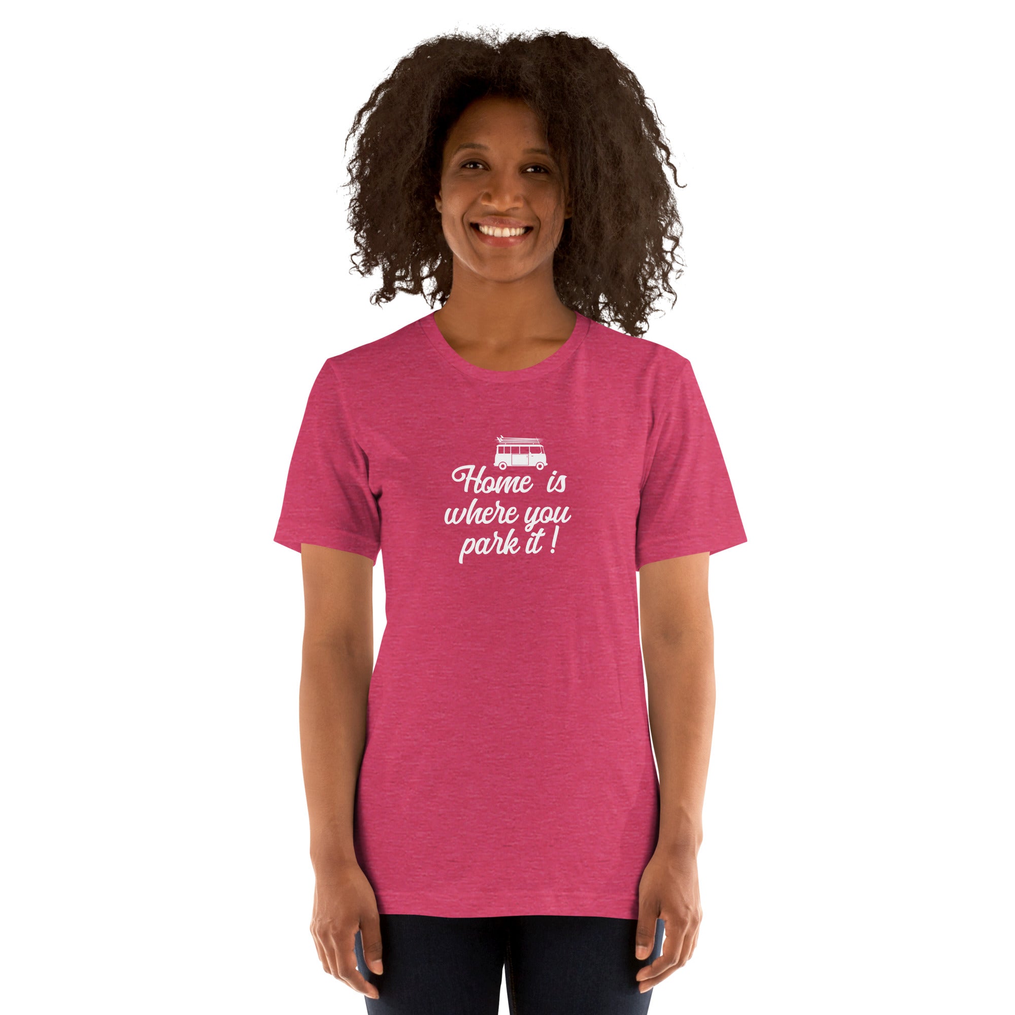 Unisex t-shirt White Surf Combi on bright heather colors