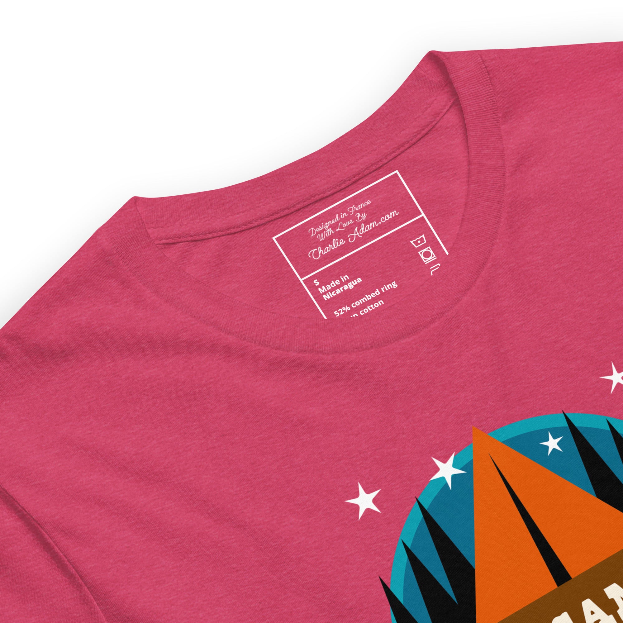Unisex t-shirt Free camping is not a crime on bright heather colors