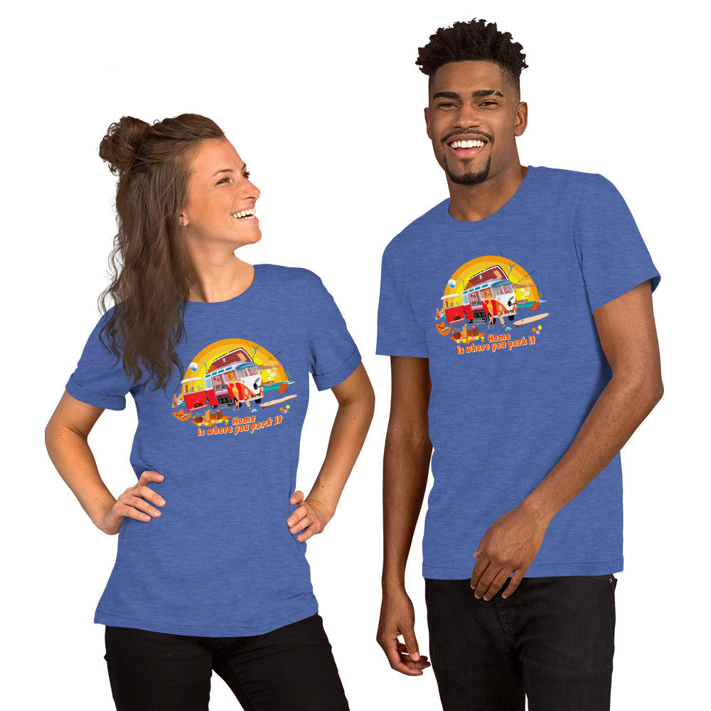 Unisex cotton t-shirt Ultra Combi on dark heather colors