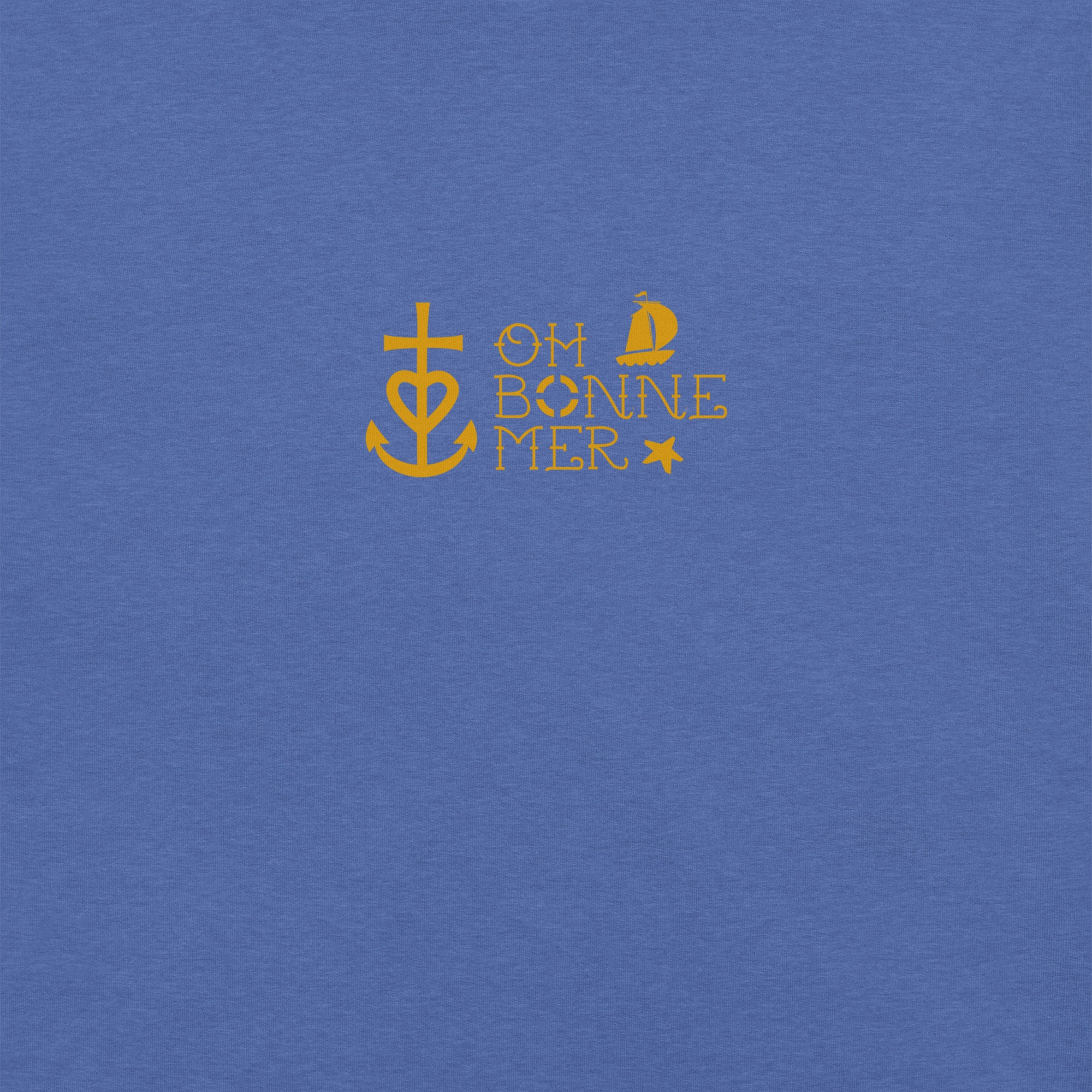 Unisex cotton t-shirt Oh Bonne Mer 2 on dark heather colors