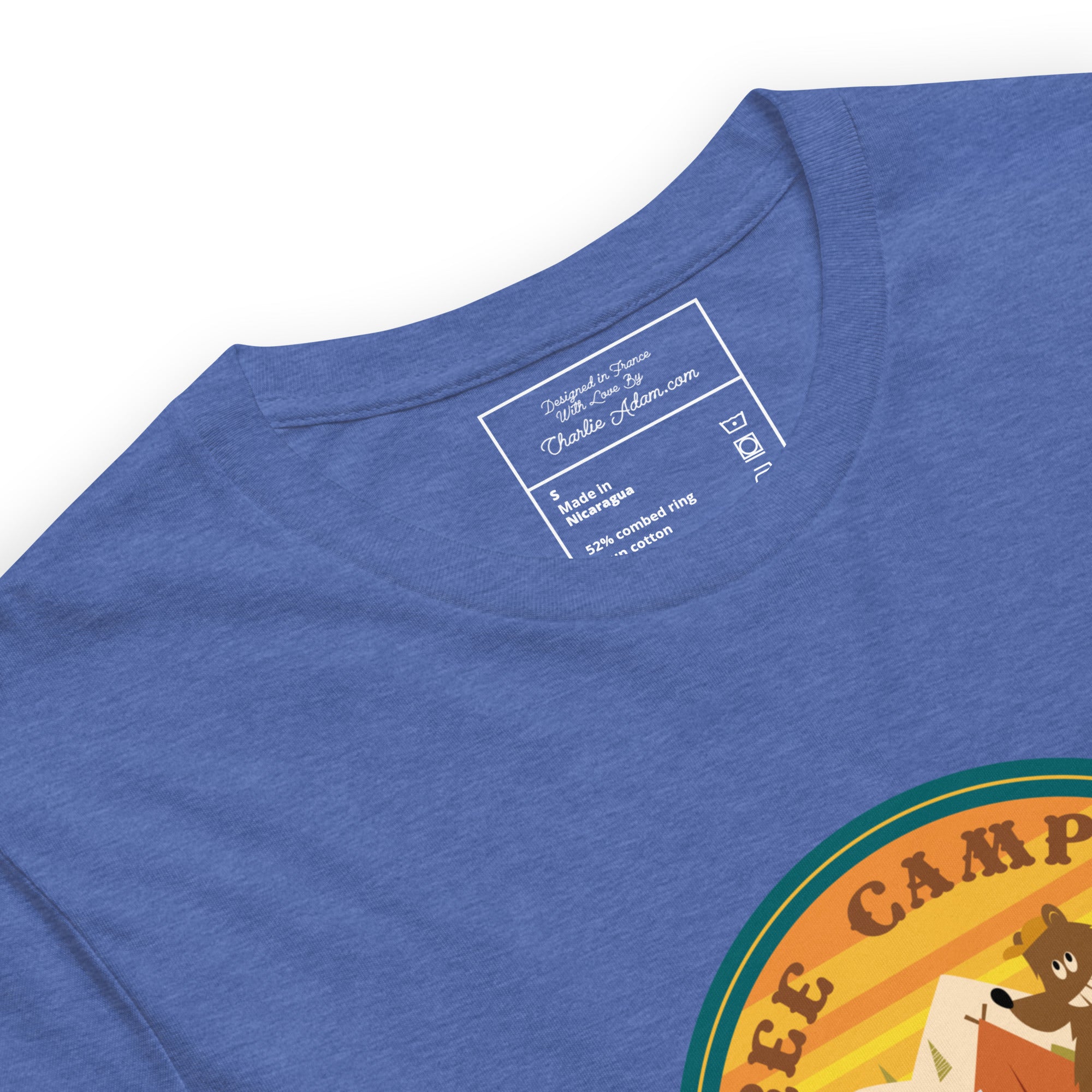 Unisex t-shirt Free Camping is not a crime on dark heather colors