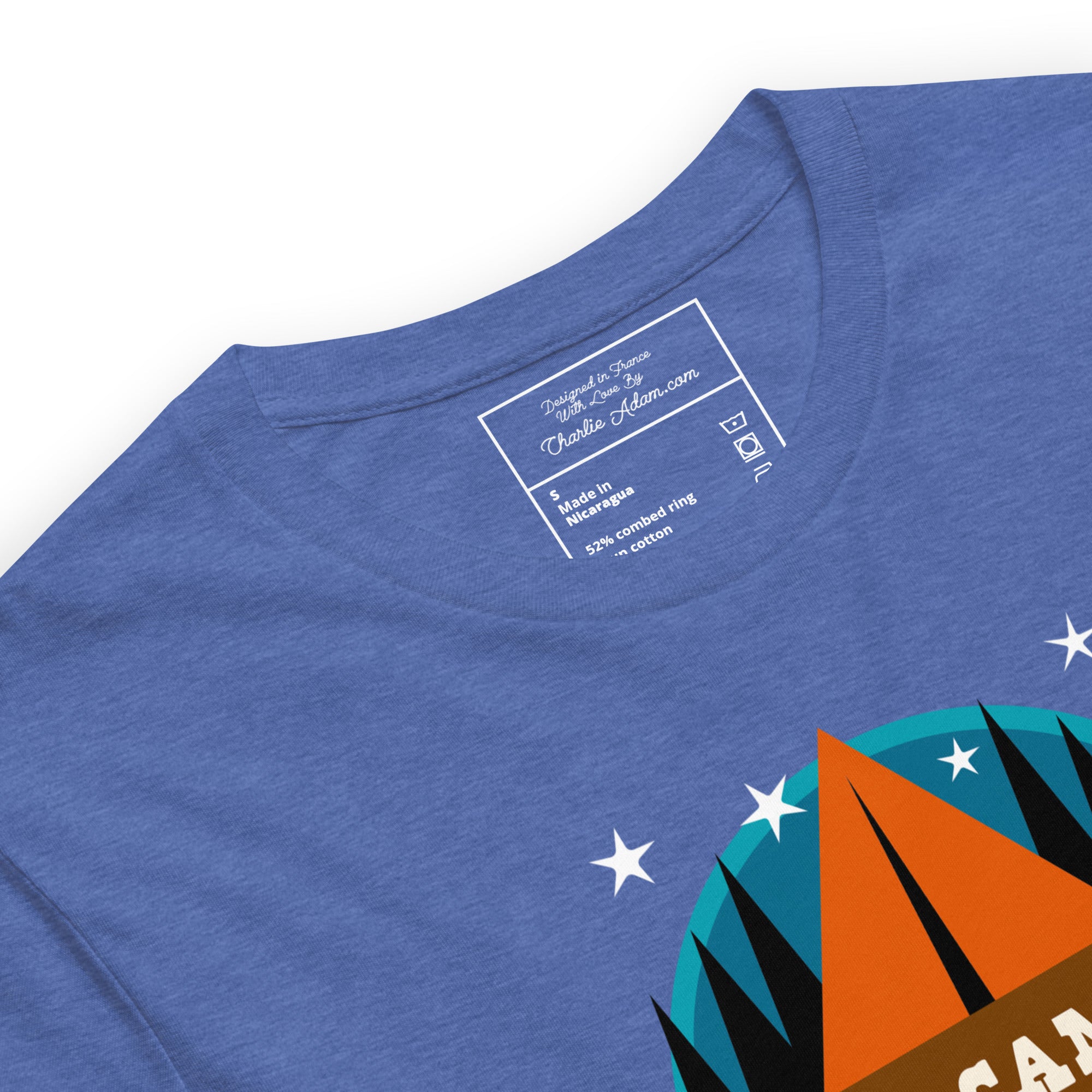 Unisex t-shirt Free camping is not a crime on dark heather colors