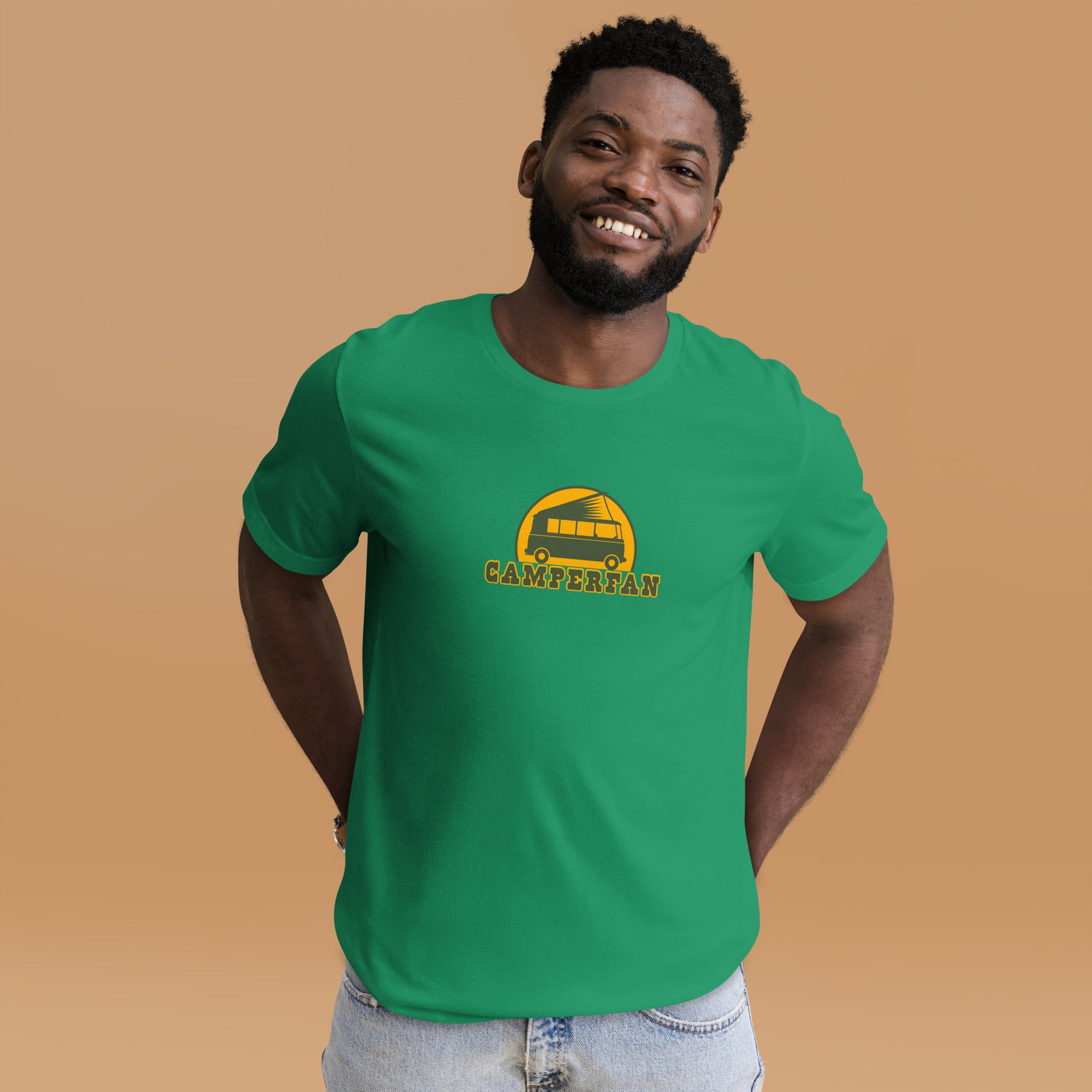 T-shirt en coton unisexe Camperfan sur verts