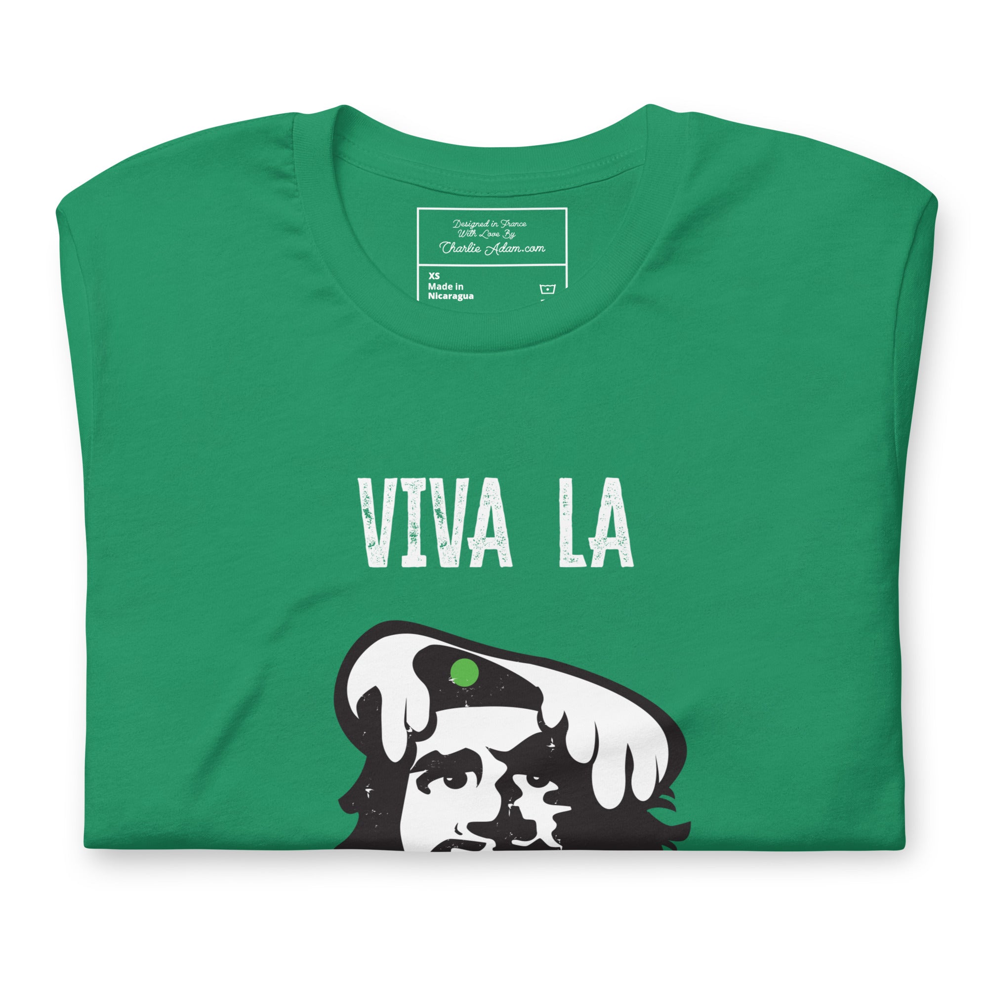 T-shirt en coton unisexe Viva la Rebolochon sur couleurs foncées