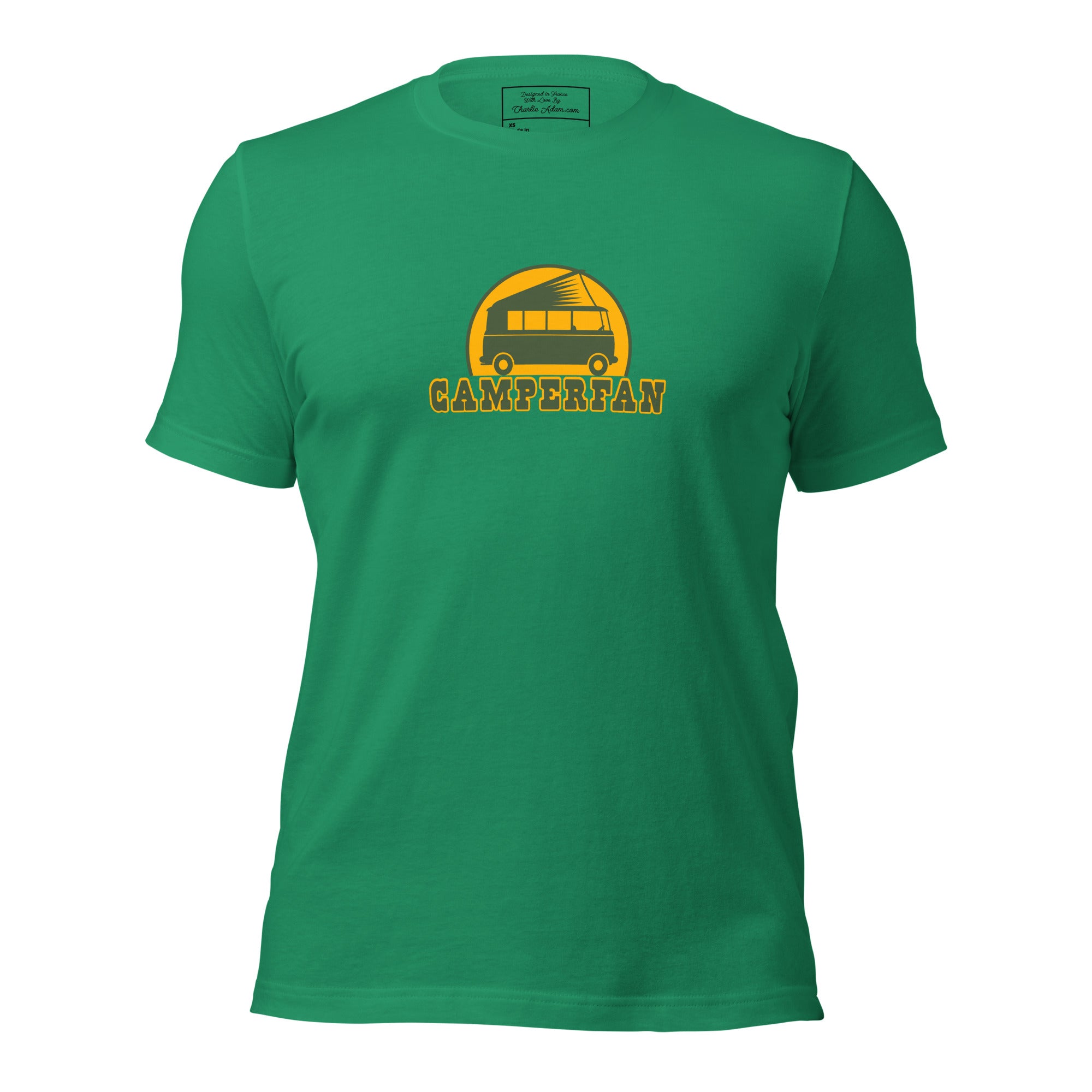 T-shirt en coton unisexe Camperfan sur verts