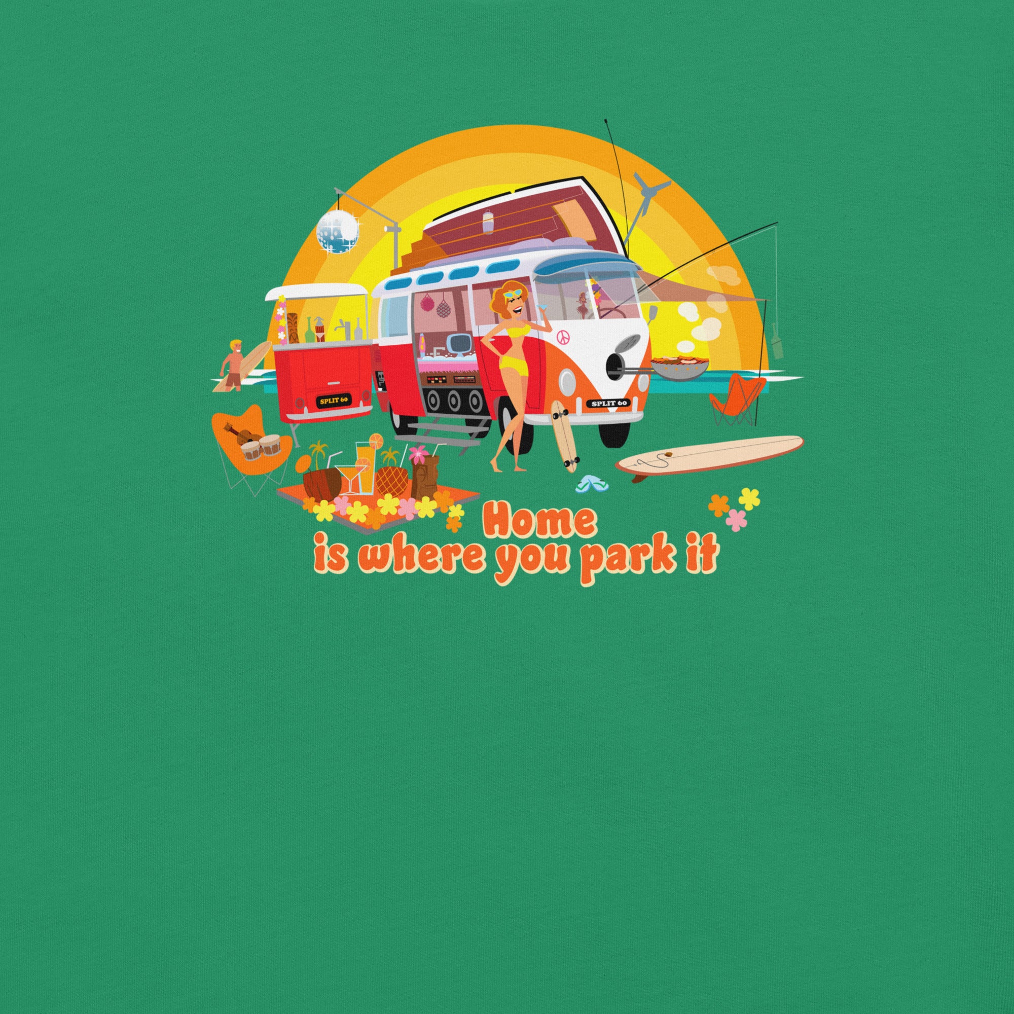 T-shirt en coton unisexe Ultra Combi sur couleurs verts