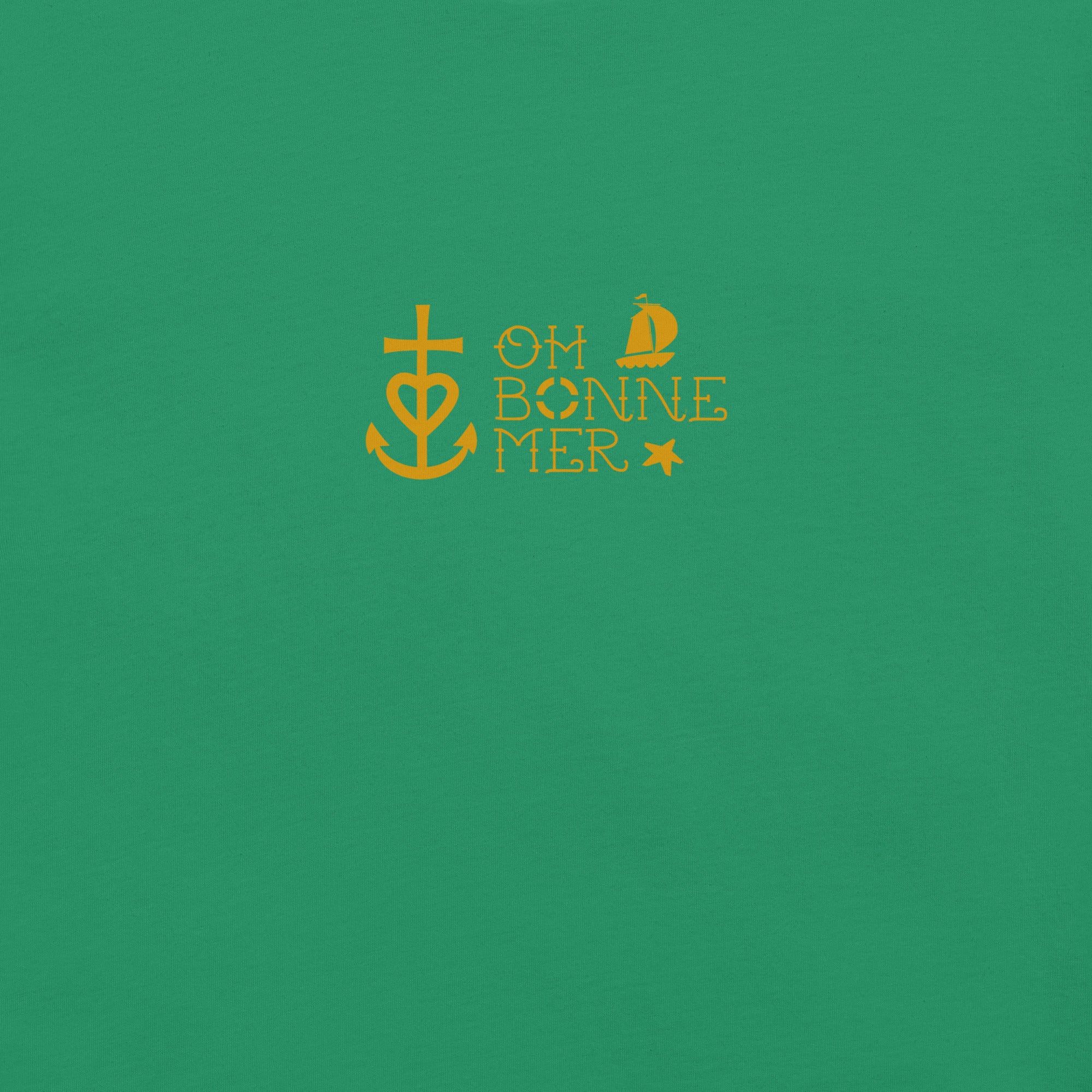 Unisex cotton t-shirt Oh Bonne Mer 2 on greens