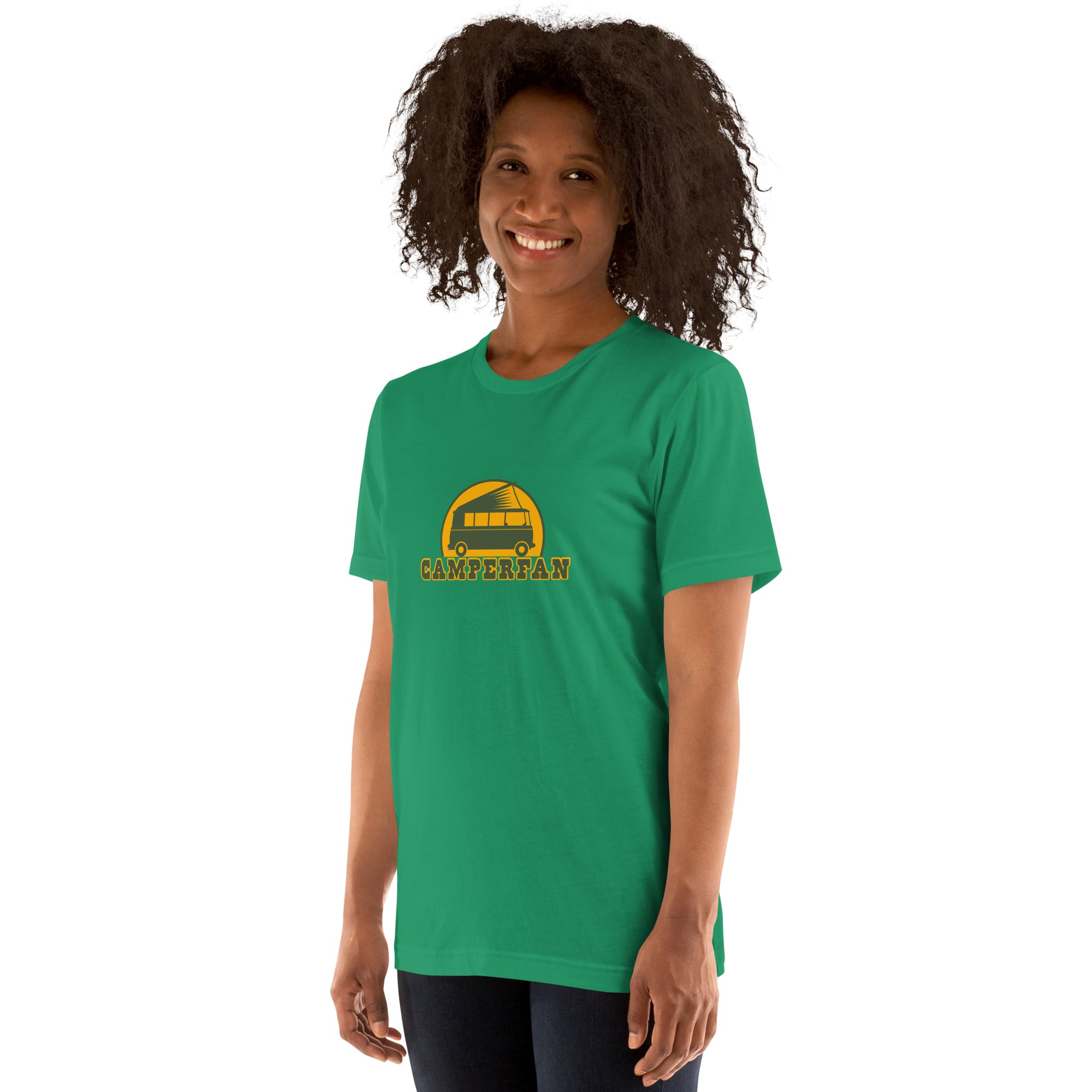 T-shirt en coton unisexe Camperfan sur verts