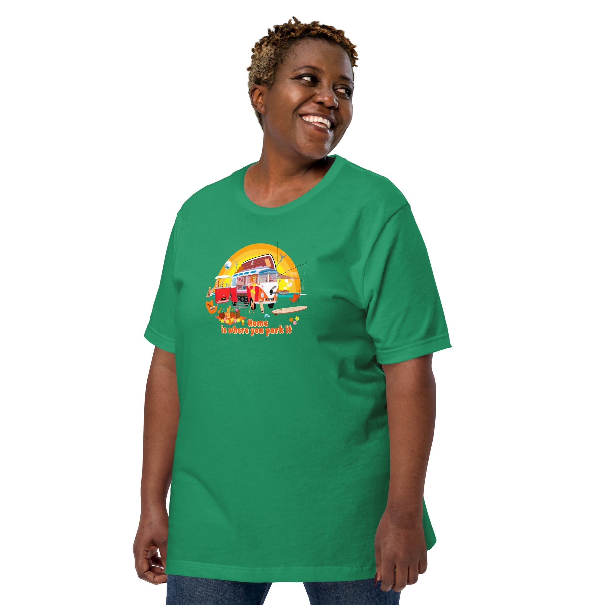 T-shirt en coton unisexe Ultra Combi sur couleurs verts