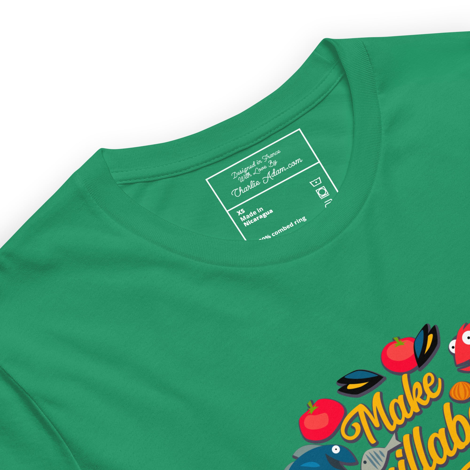 T-shirt en coton unisexe Make Bouillabaisse Not War