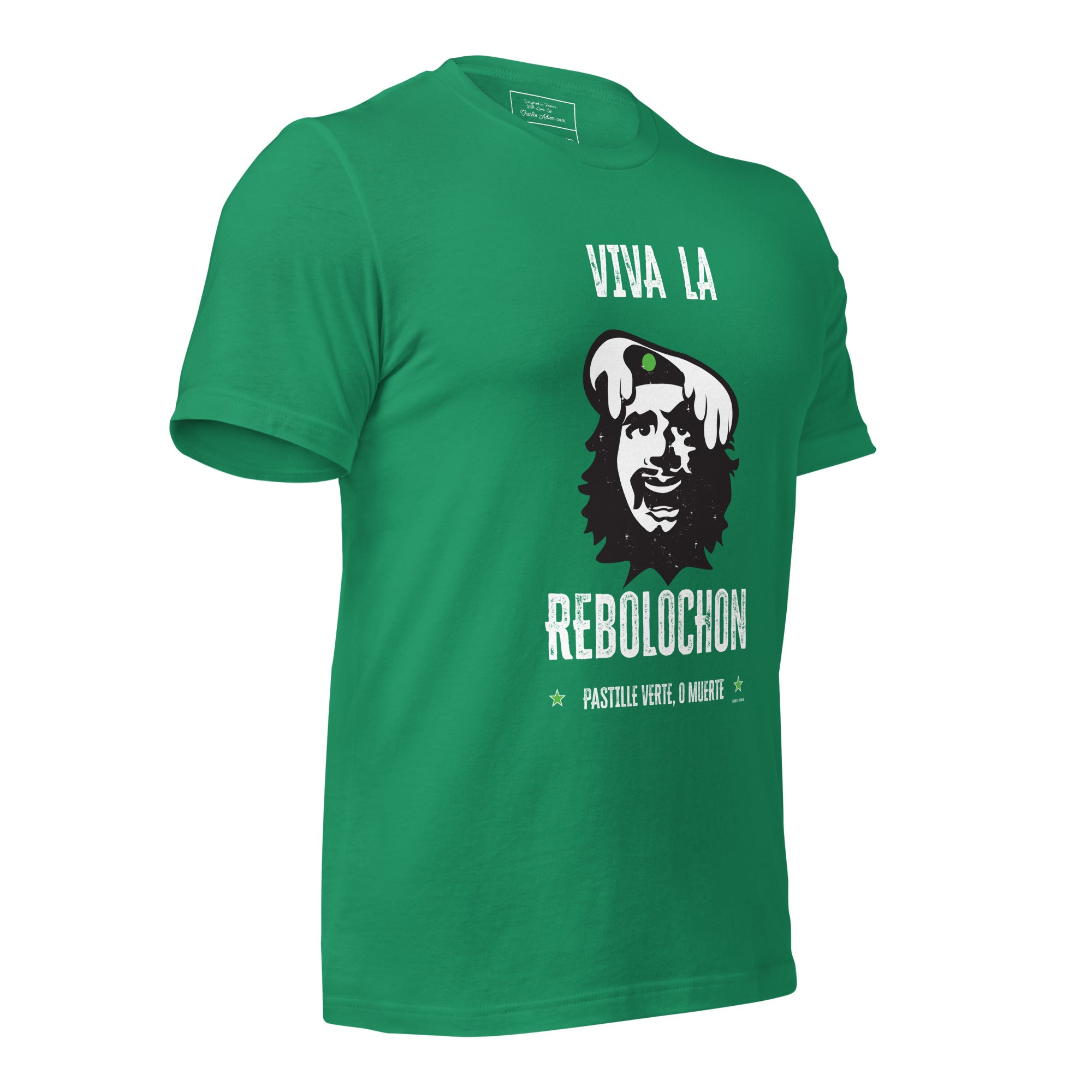 T-shirt en coton unisexe Viva la Rebolochon sur couleurs foncées